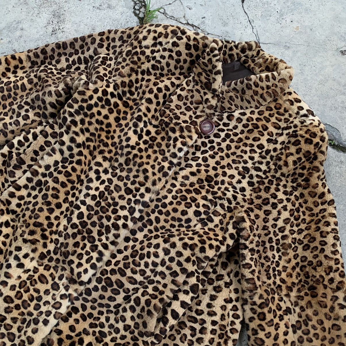 Japanese Brand Cheetah leopard faux fur long coat Size L / US 10 / IT 46 - 14 Thumbnail