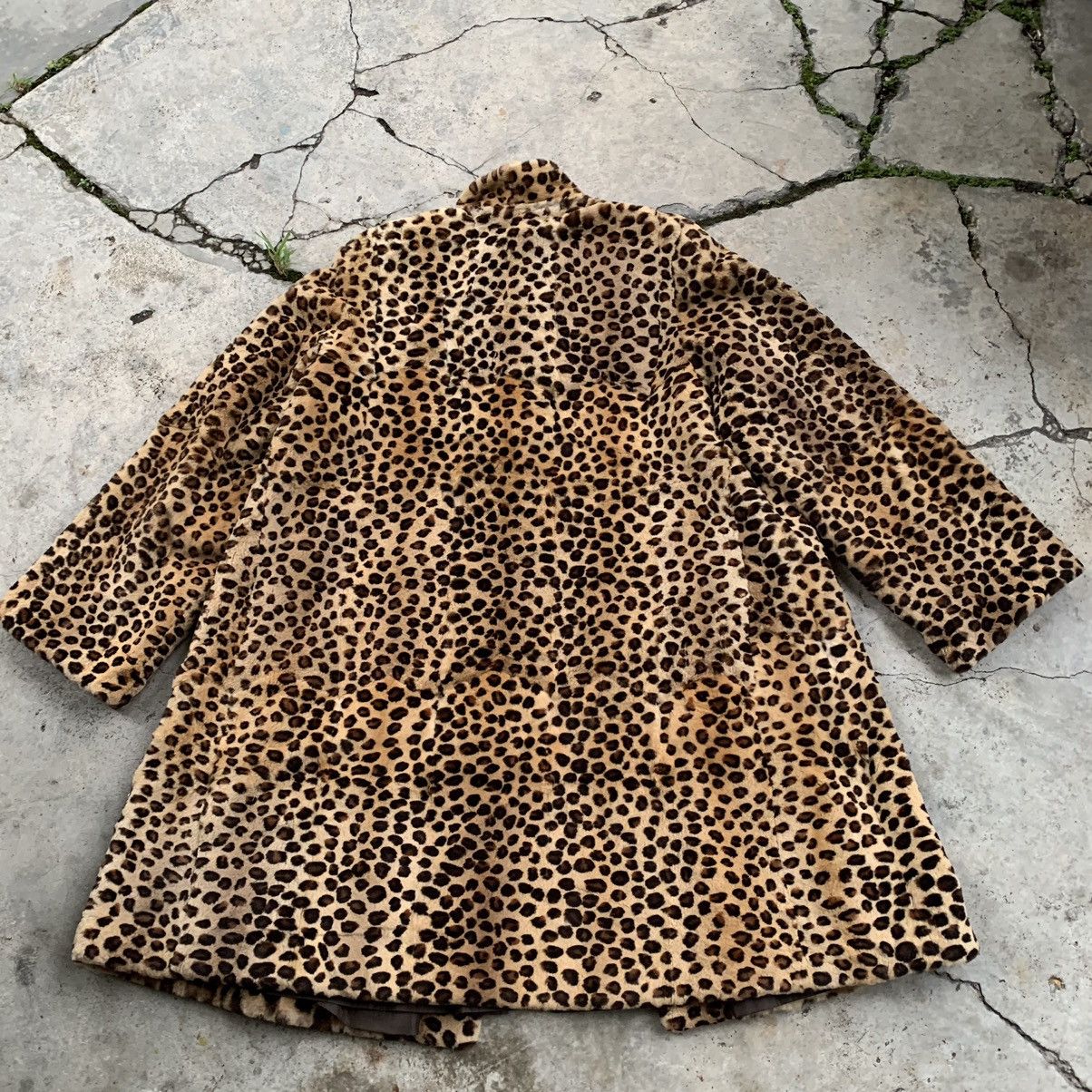 Japanese Brand Cheetah leopard faux fur long coat Size L / US 10 / IT 46 - 15 Thumbnail