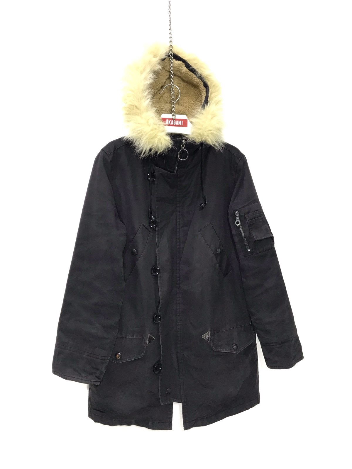 A.P.C. × Kanye West Fox Fur Parka | Grailed