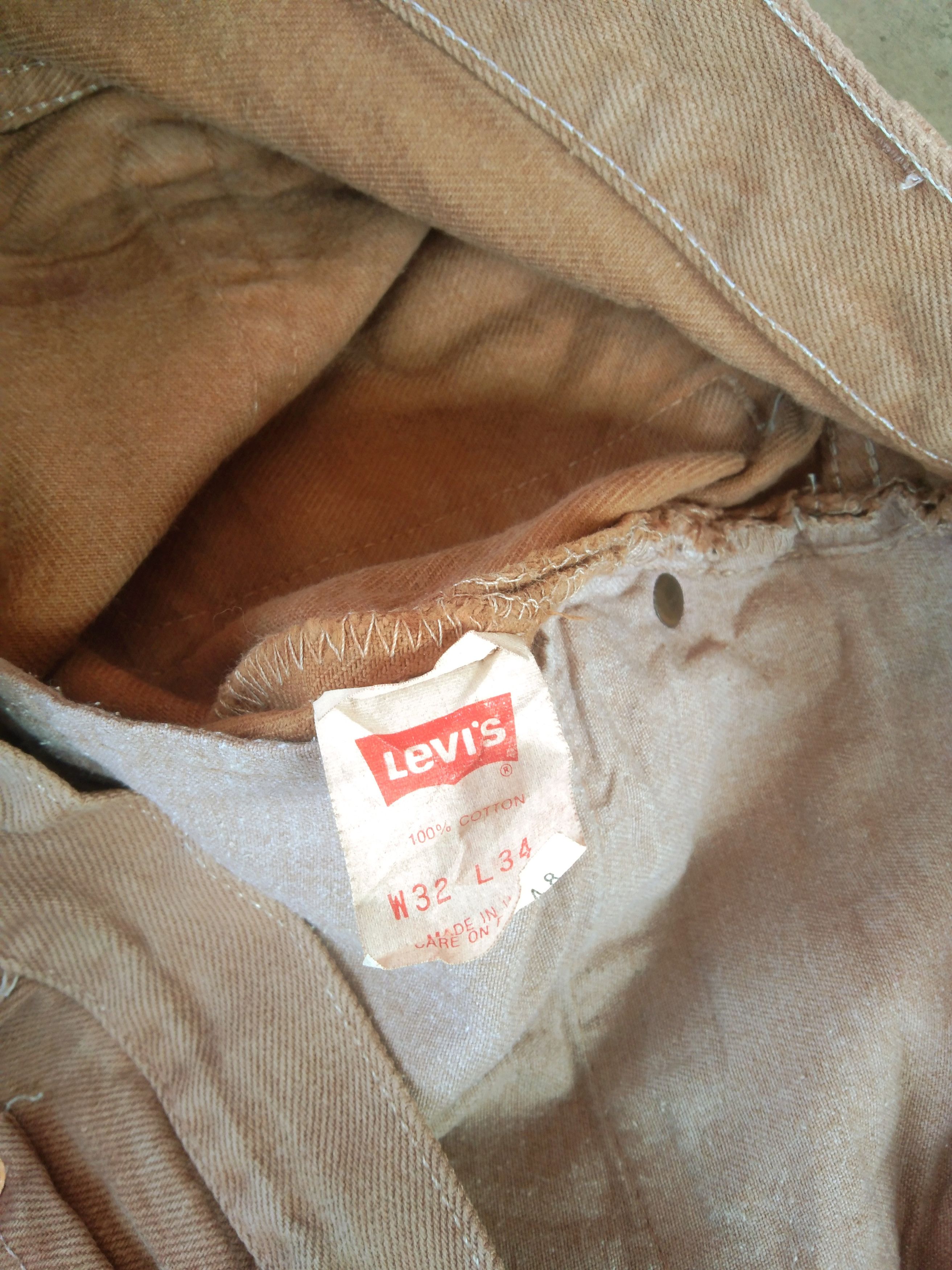 Levi's 80s Vintage Levi's 501 Jeans Made In USA 31x34 Size US 31 - 13 Thumbnail