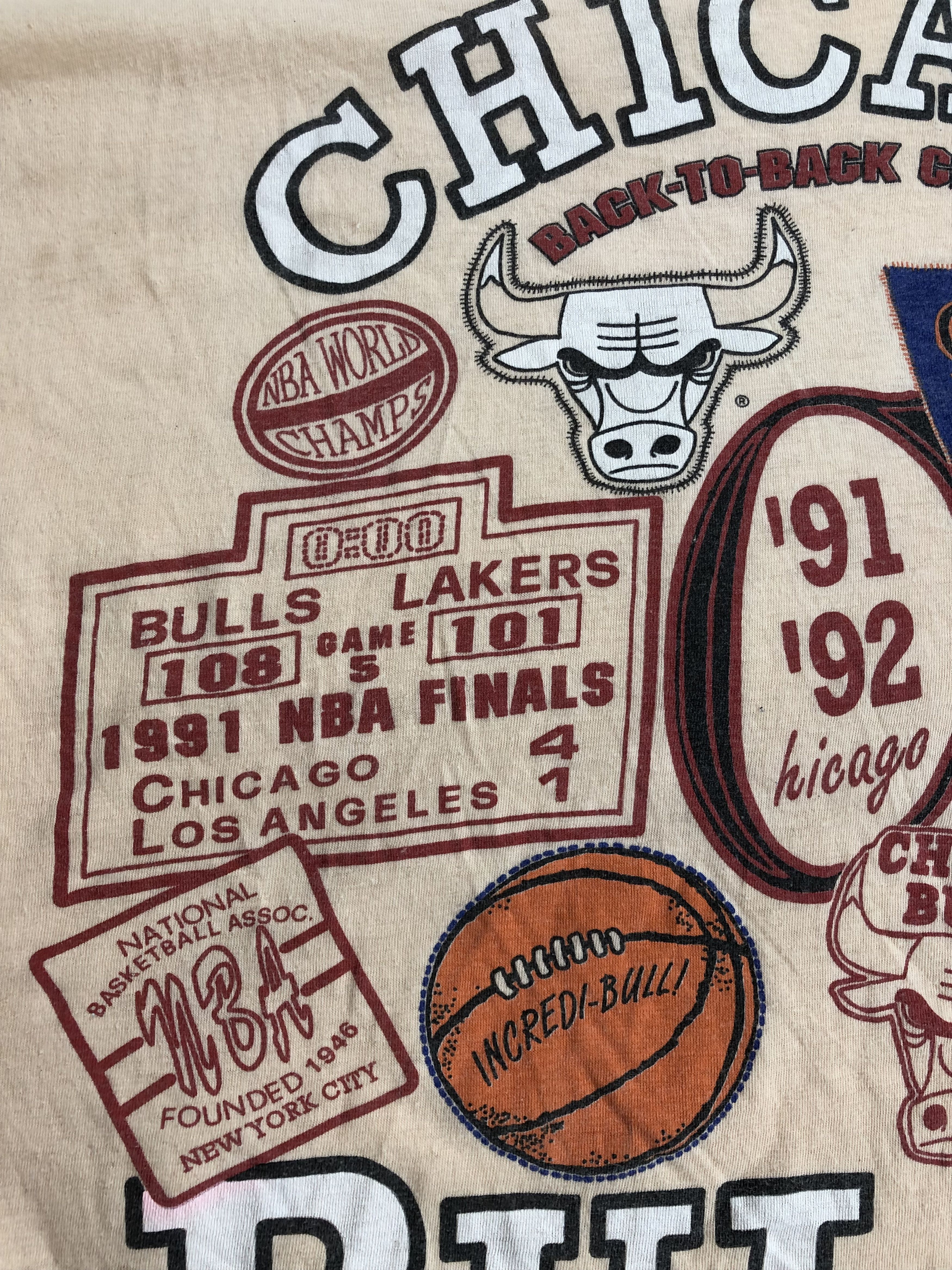 NBA Vintage 90s Chicago Bulls (Michael Jordan Dennis Rodman) Size US XL / EU 56 / 4 - 3 Thumbnail