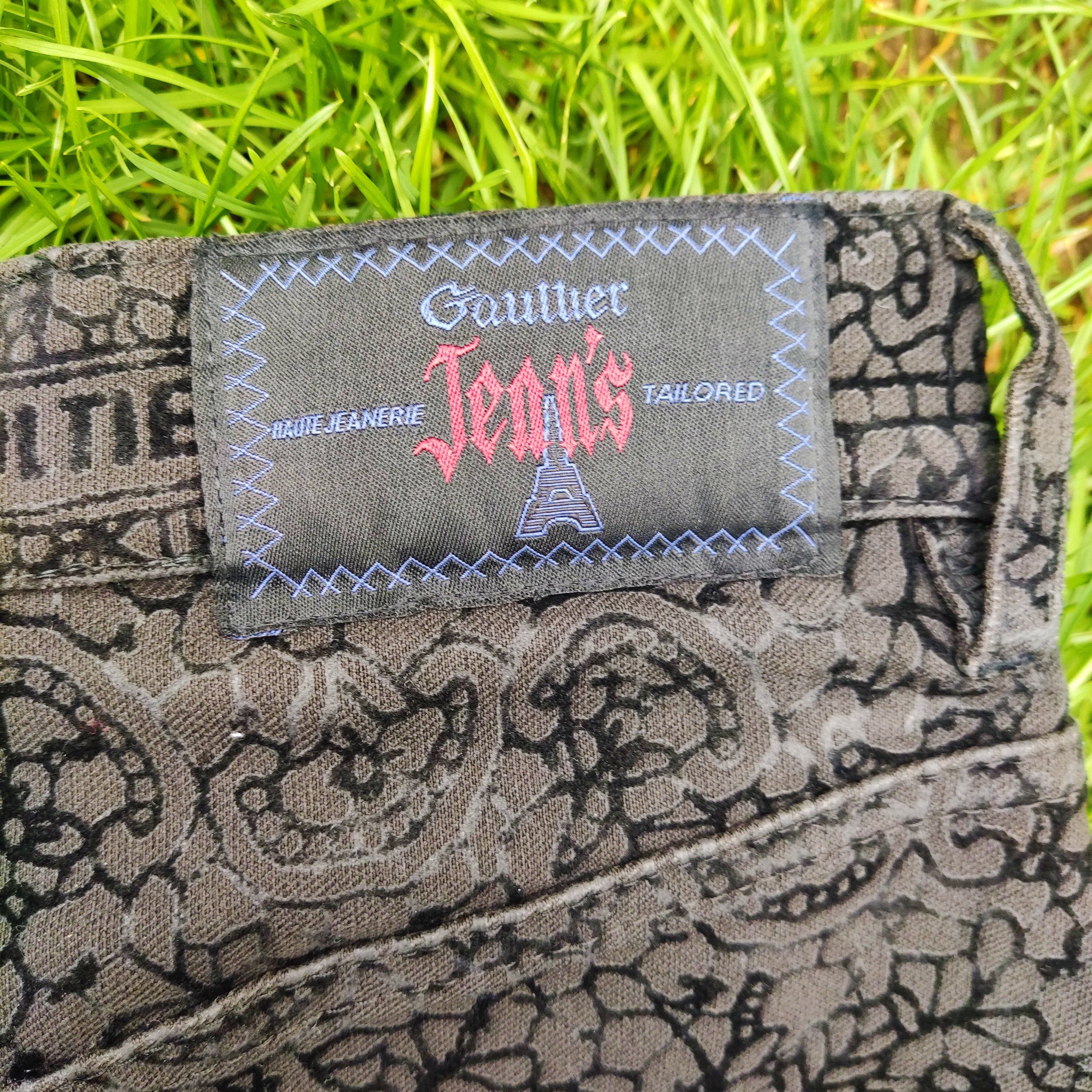 Jean Paul Gaultier Jean Paul Gaultier Floral JPG Text Vintage Tattoo Pants Size US 30 / EU 46 - 7 Thumbnail