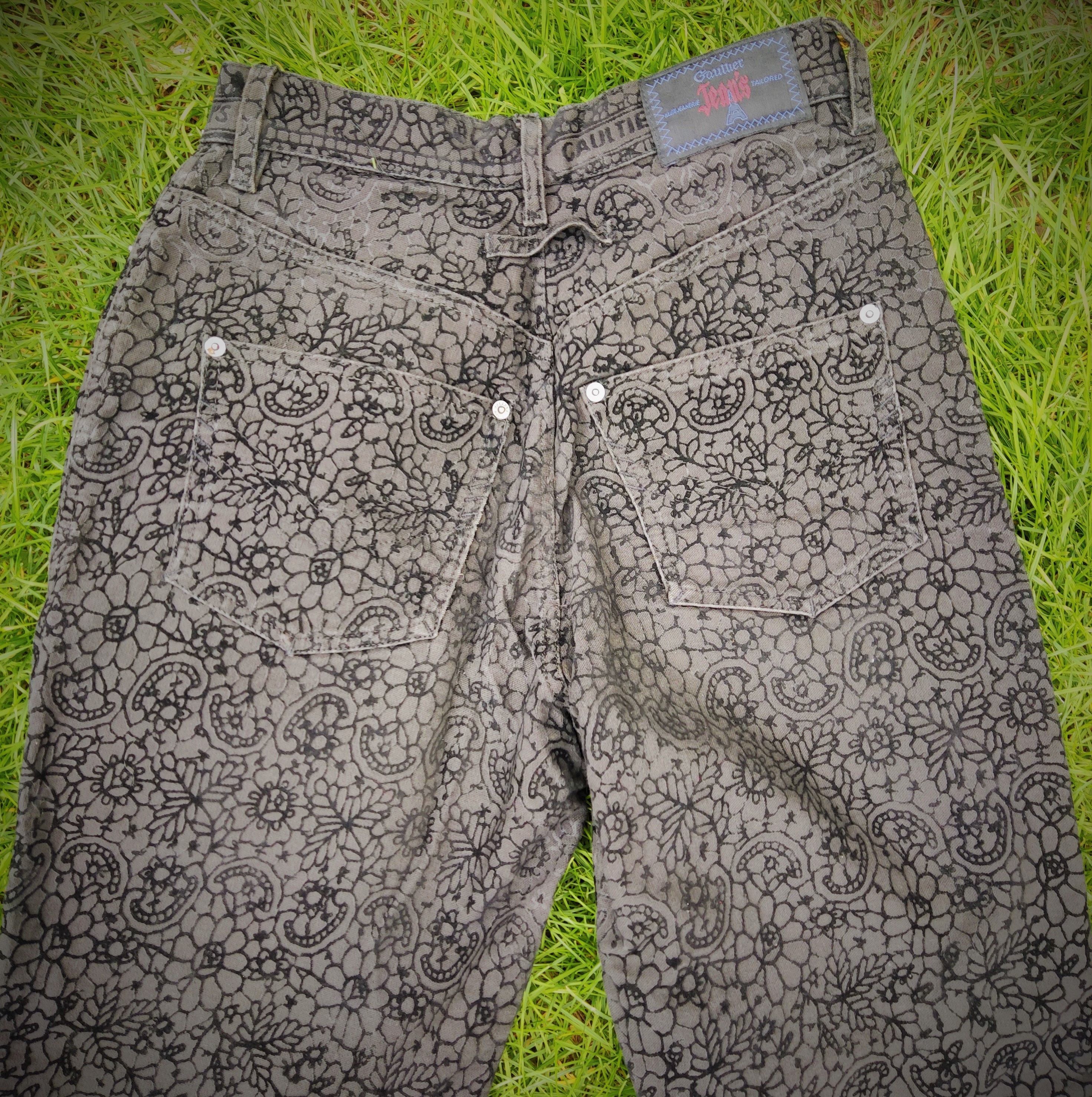Jean Paul Gaultier Jean Paul Gaultier Floral JPG Text Vintage Tattoo Pants Size US 30 / EU 46 - 8 Thumbnail