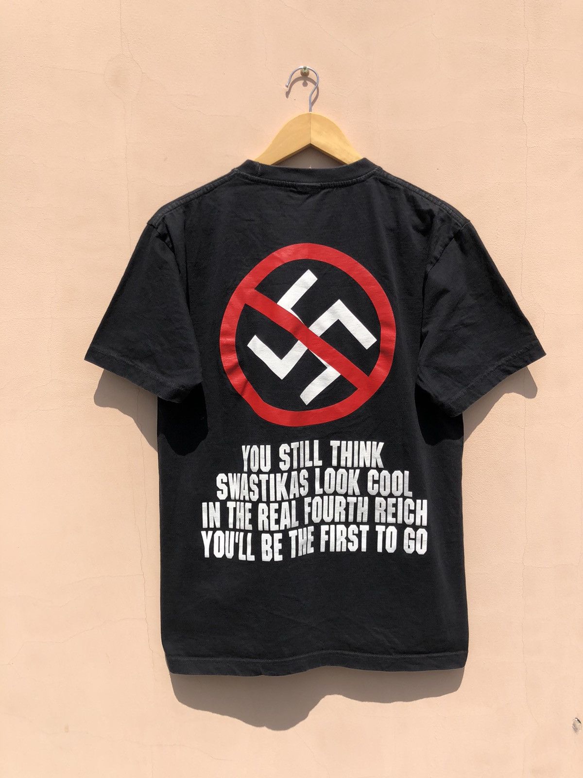 Band Tees Vintage 2006 Napalm Death Nazi Punks Fuck Off Black Tee Size US M / EU 48-50 / 2 - 2 Thumbnail