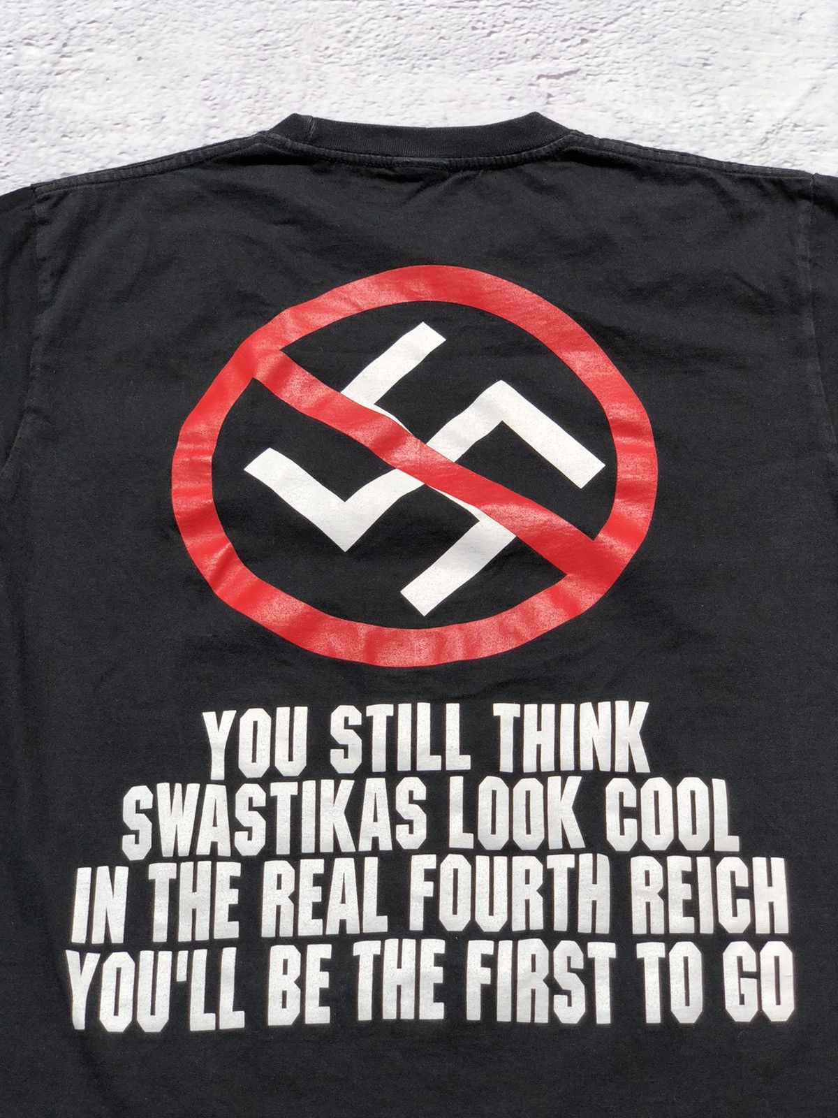 Band Tees Vintage 2006 Napalm Death Nazi Punks Fuck Off Black Tee Size US M / EU 48-50 / 2 - 9 Thumbnail