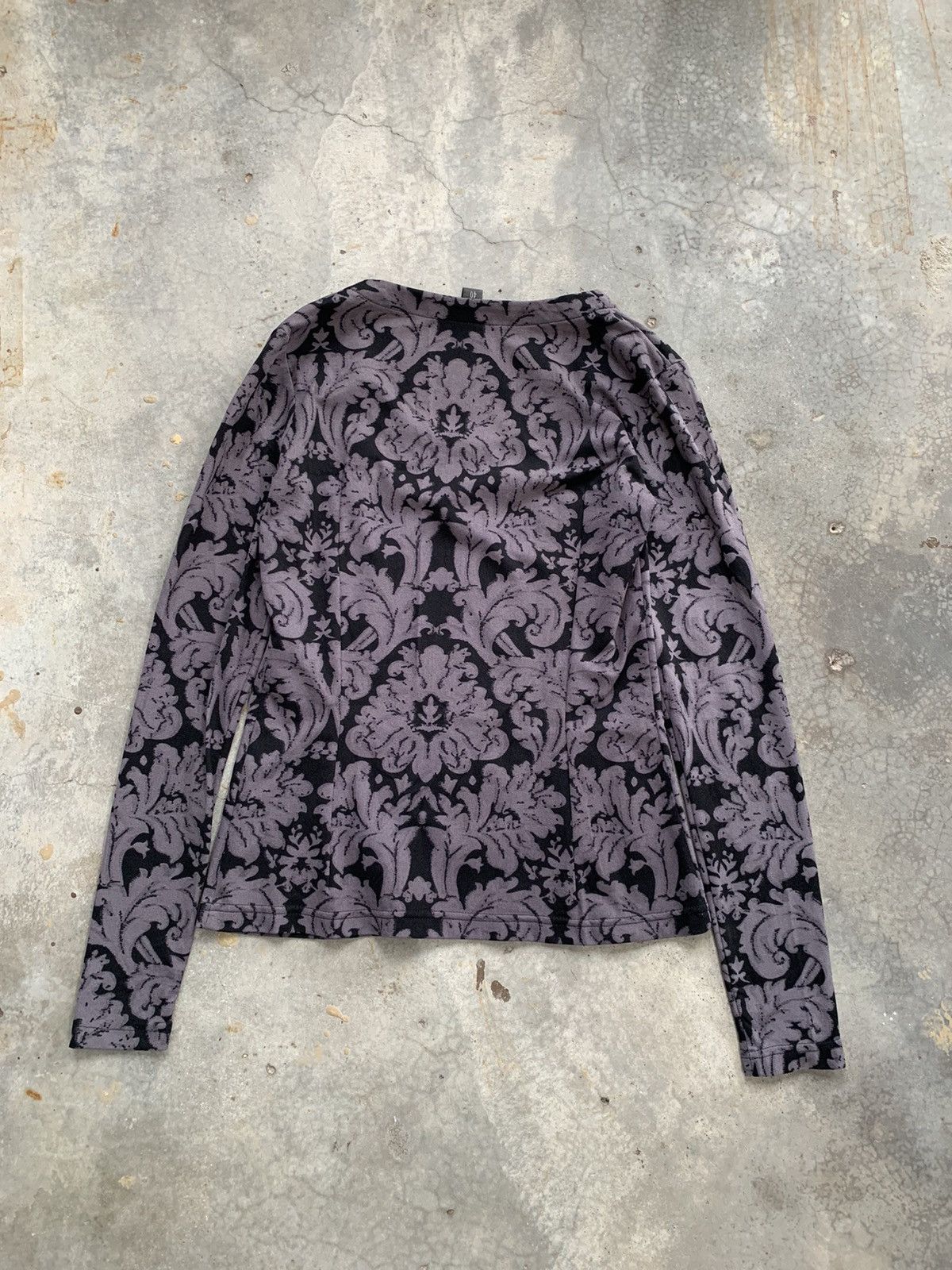 Alviero Martini Alviero Martini Strechable Flora Long Sleeve Inner Tshirt Size S / US 4 / IT 40 - 2 Thumbnail