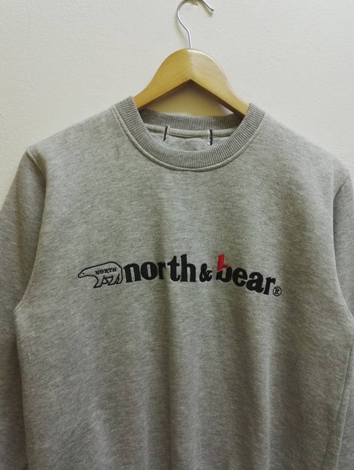 Japanese Brand Vintage North & Bear Sweatshirt Big Logo (code 16) Size US S / EU 44-46 / 1 - 2 Thumbnail