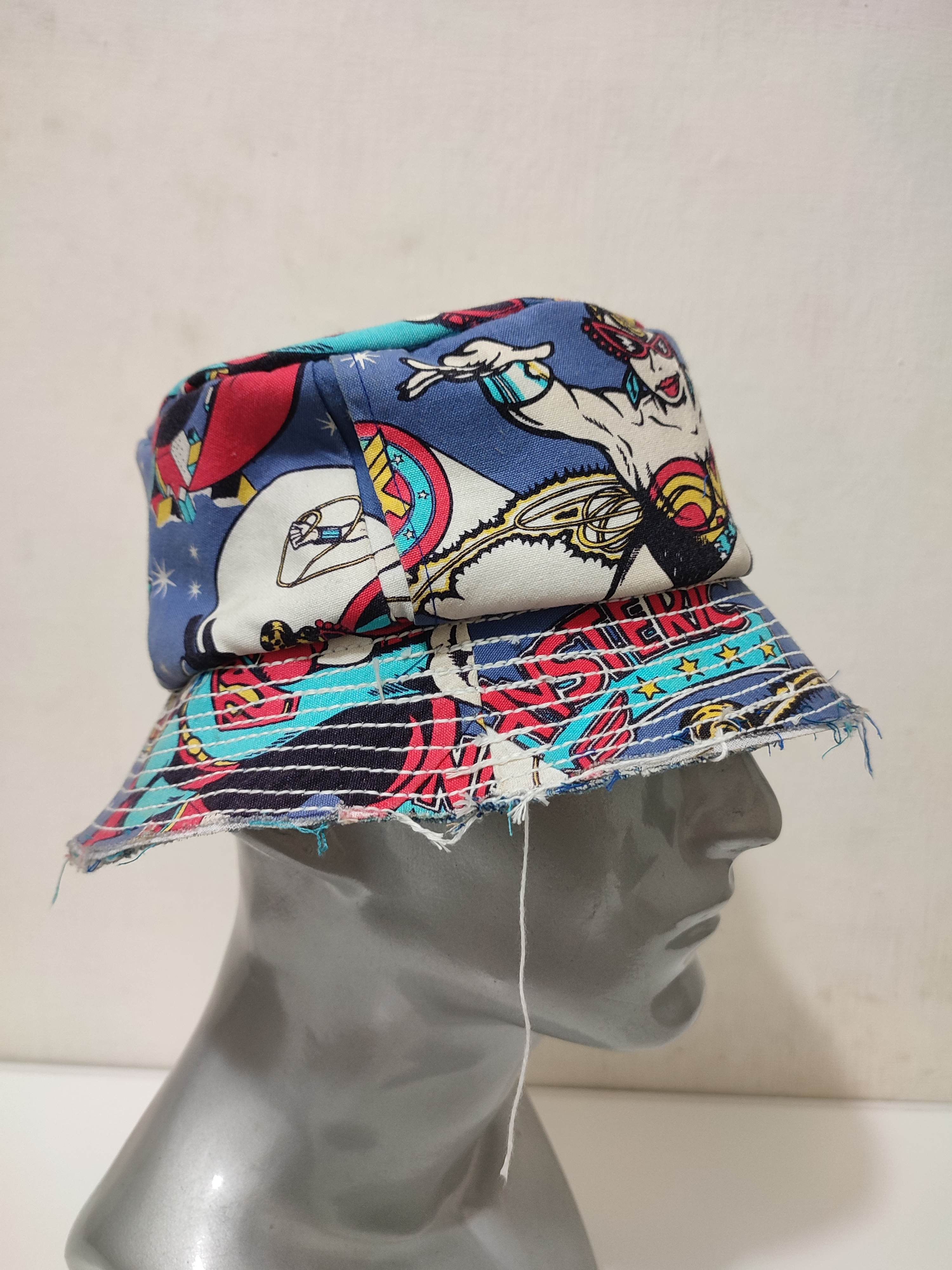 Hysteric Glamour 🔥Custom Made Bucket Hats Made From Hysteric glamour pants Size ONE SIZE - 3 Thumbnail