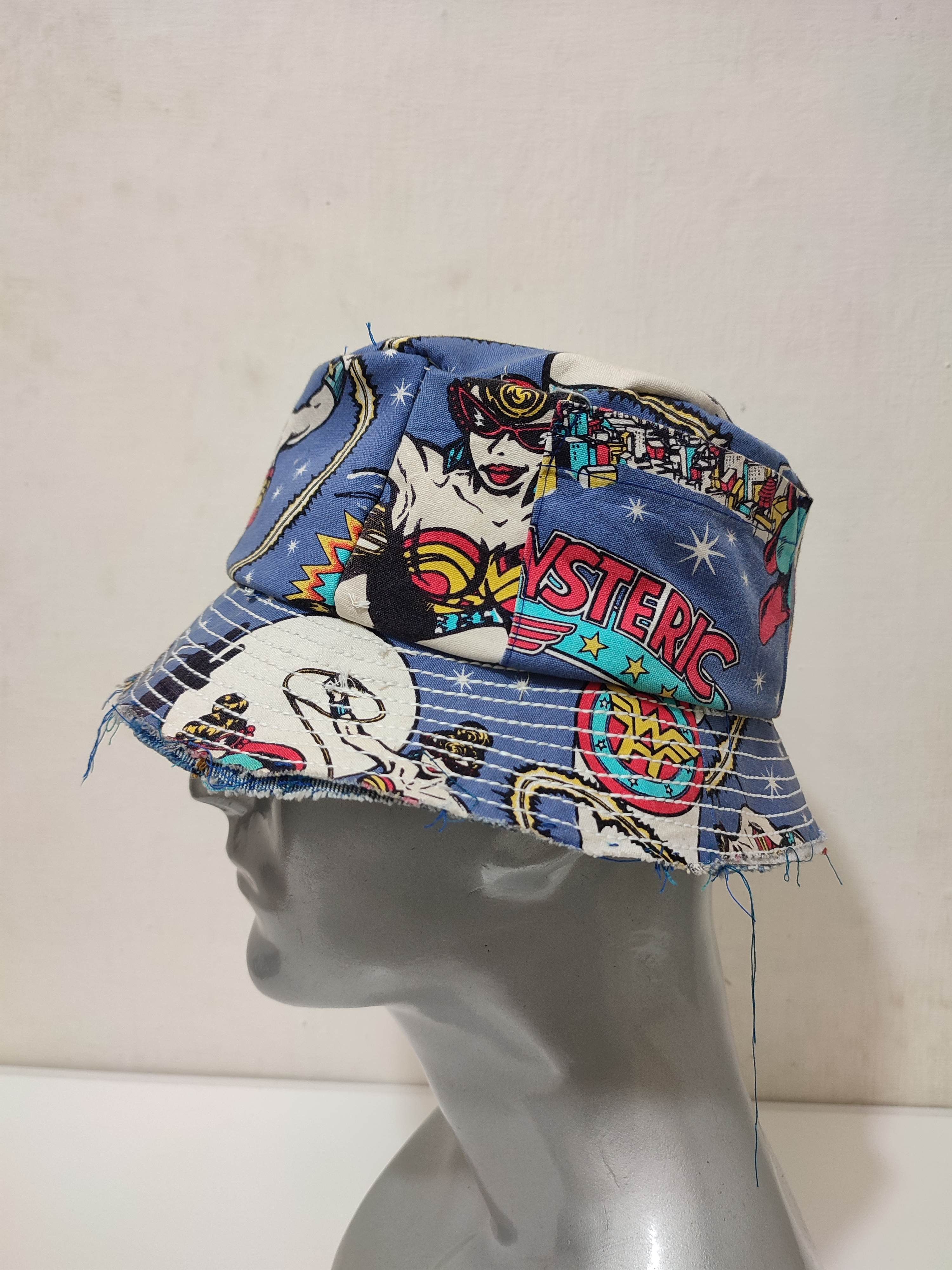 Hysteric Glamour 🔥Custom Made Bucket Hats Made From Hysteric glamour pants Size ONE SIZE - 1 Thumbnail