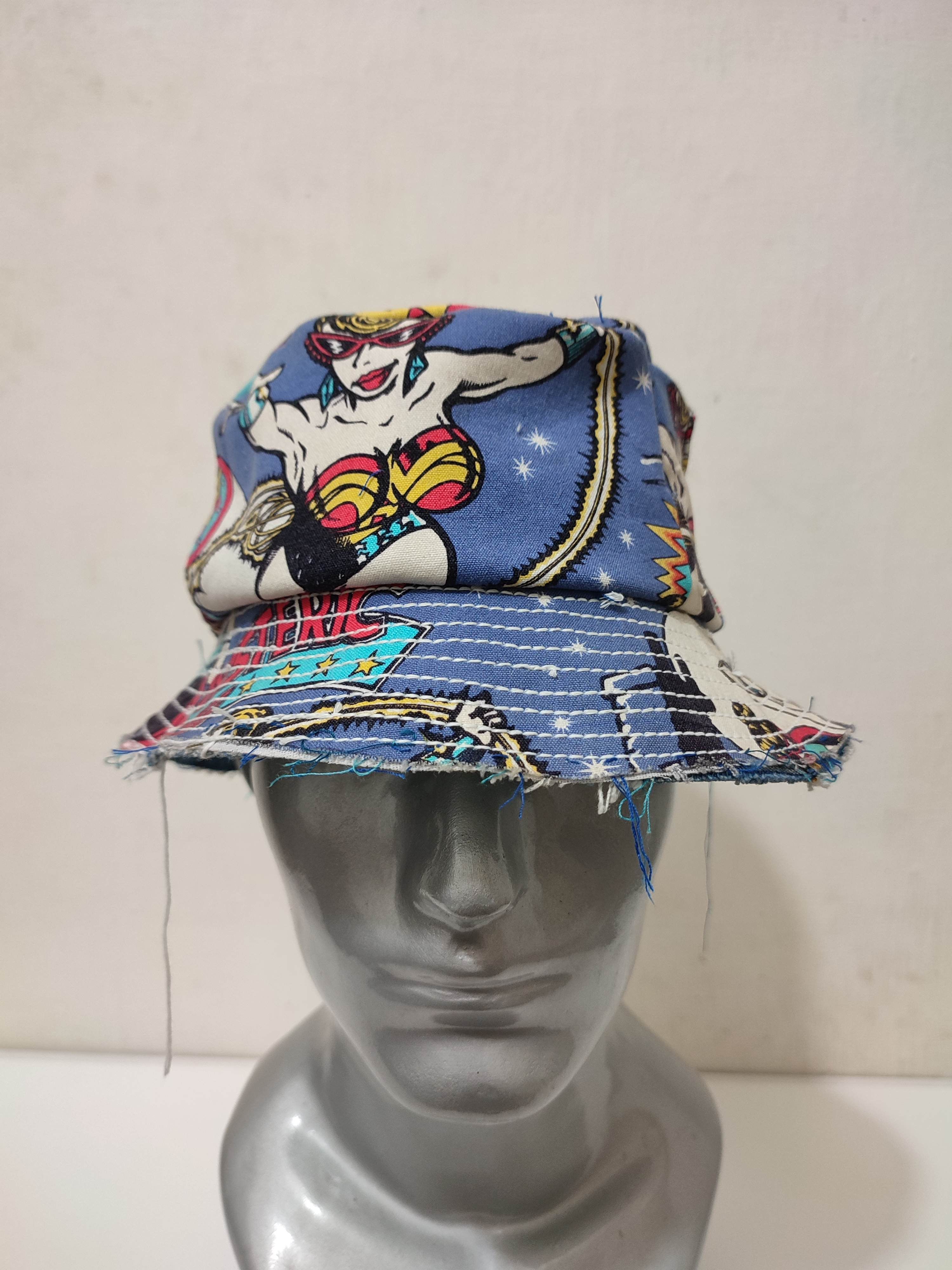 Hysteric Glamour 🔥Custom Made Bucket Hats Made From Hysteric glamour pants Size ONE SIZE - 6 Thumbnail