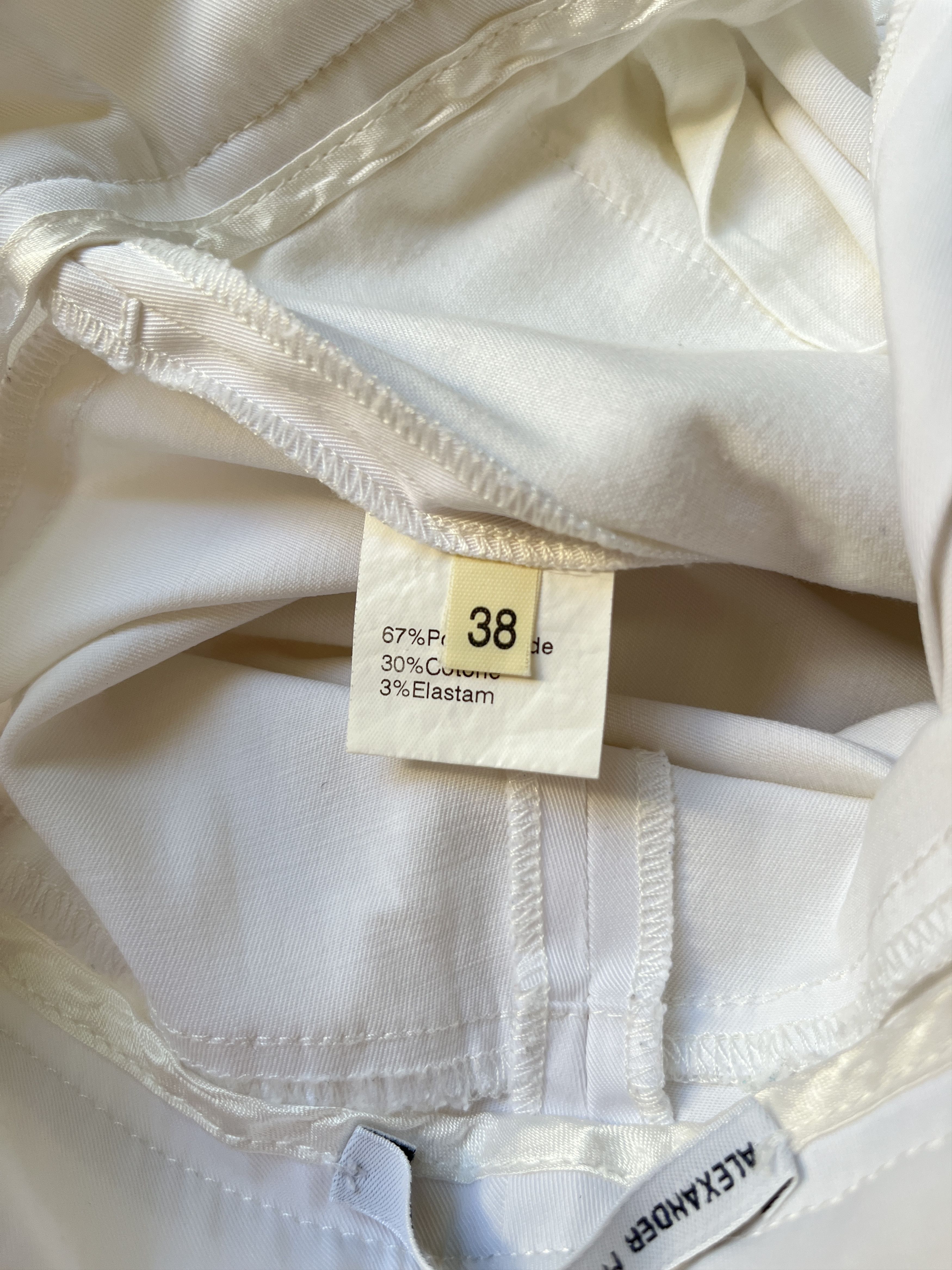 Alexander McQueen ⚡️QUICK SALE⚡️1995 Alexander McQueen White Pants Trousers Size 26" / US 2 / IT 38 - 4 Thumbnail