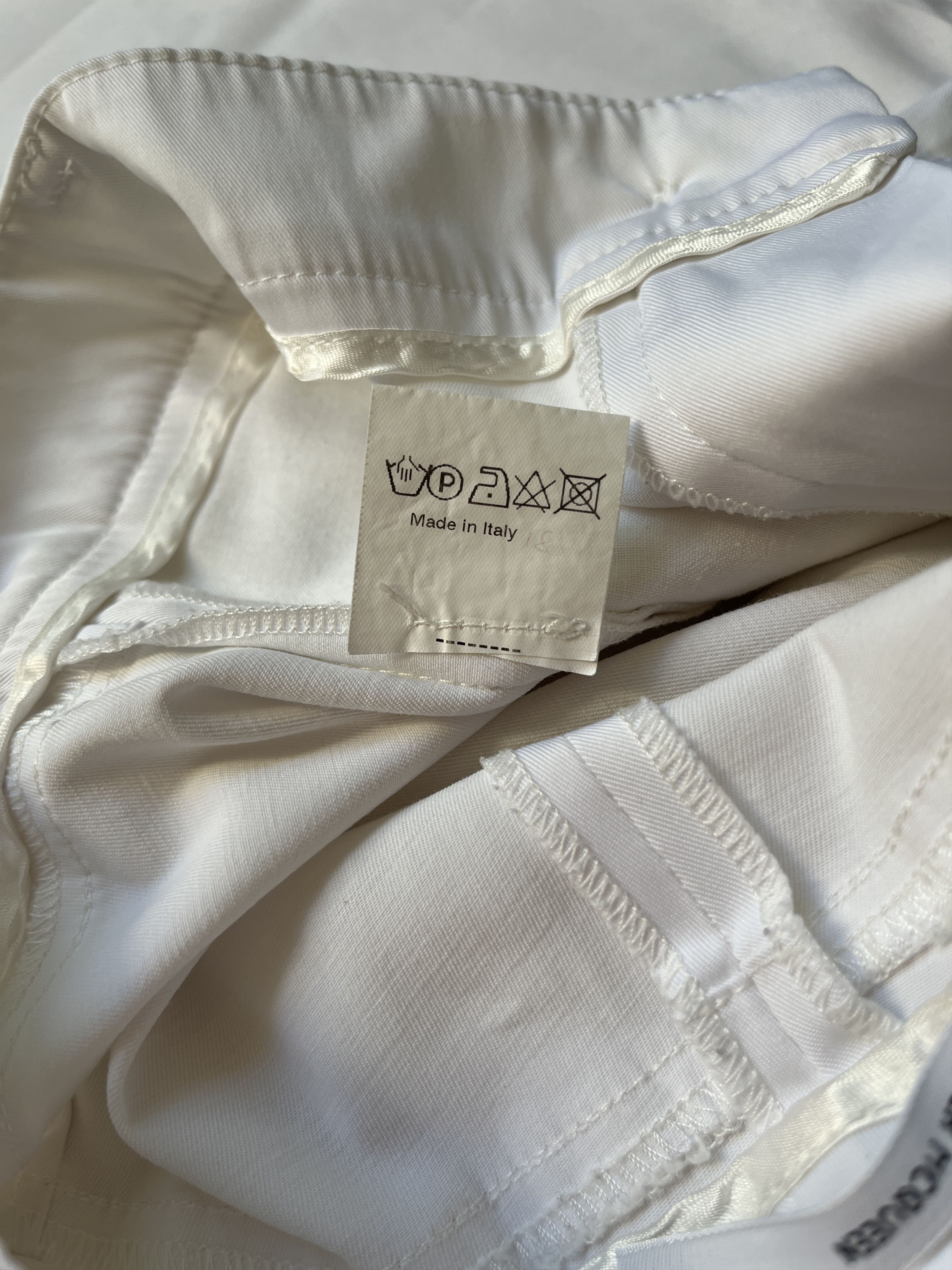 Alexander McQueen ⚡️QUICK SALE⚡️1995 Alexander McQueen White Pants Trousers Size 26" / US 2 / IT 38 - 6 Thumbnail
