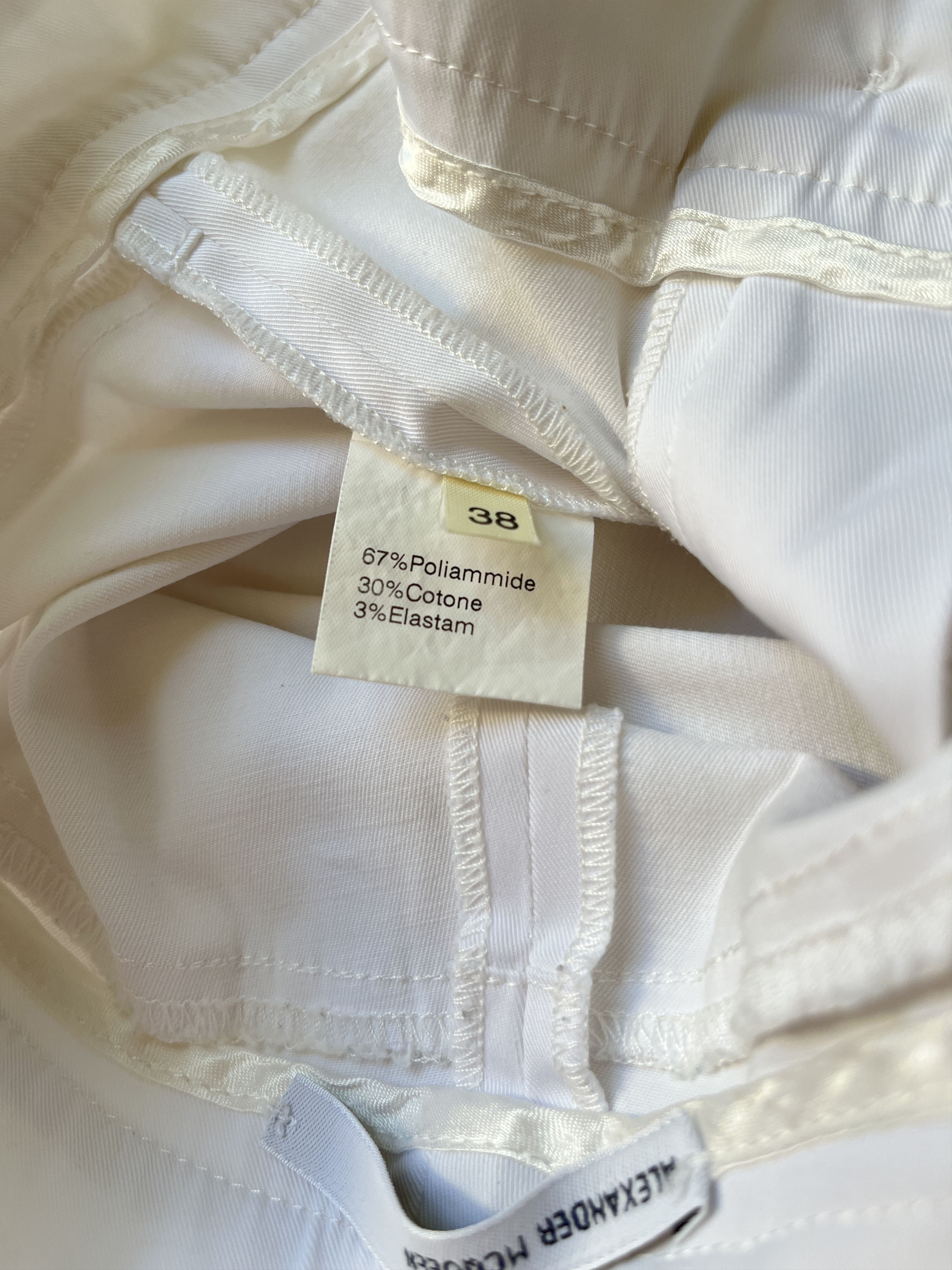 Alexander McQueen ⚡️QUICK SALE⚡️1995 Alexander McQueen White Pants Trousers Size 26" / US 2 / IT 38 - 5 Thumbnail