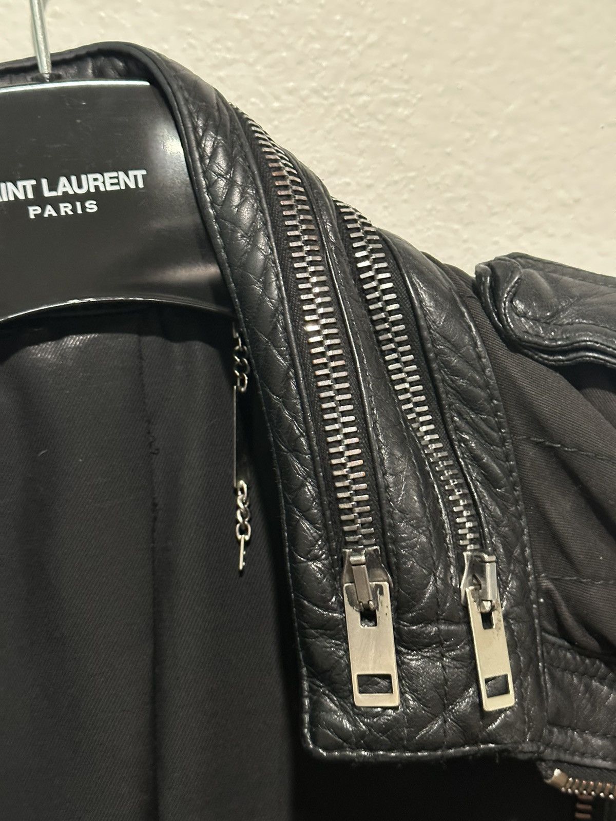 Dior × Hedi Slimane AW04 VOTC Leather Quilted Biker Jacket Size US M / EU 48-50 / 2 - 7 Thumbnail