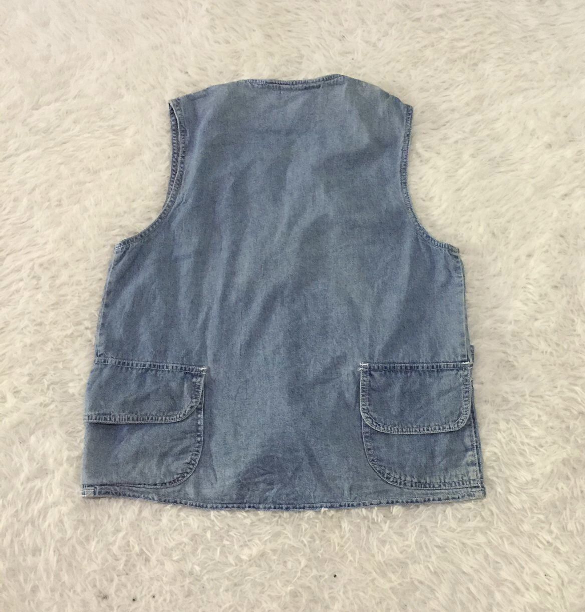 Japanese Brand × Vintage Angel Bait Vest Denim vest more & 2 pockets at back👍🏼 Size US M / EU 48-50 / 2 - 2 Thumbnail