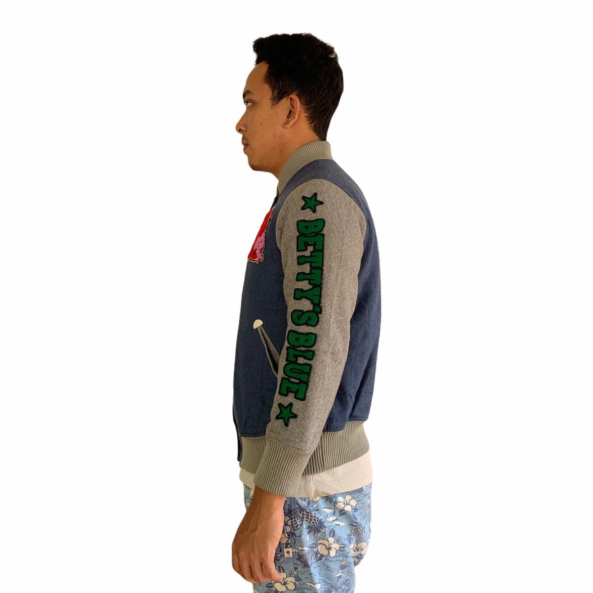 Japanese Brand Japan Betty’s Blue Patched Varsity Jacket Size US S / EU 44-46 / 1 - 10 Thumbnail