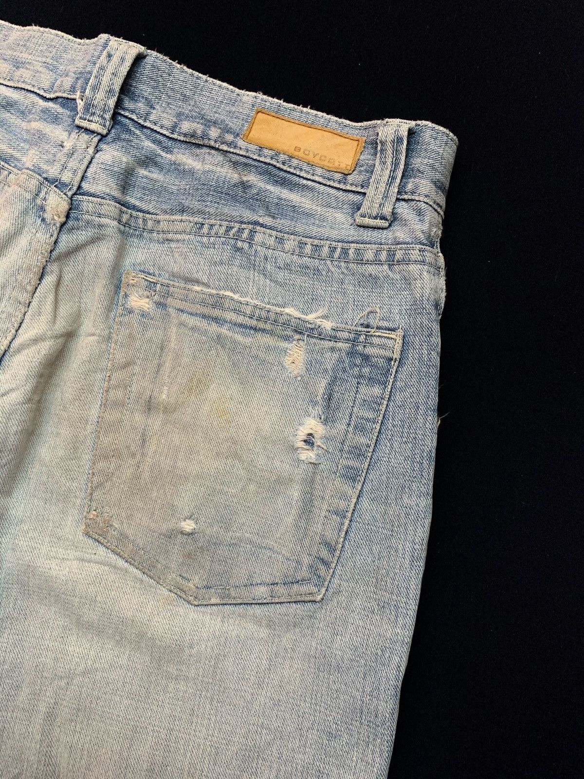 Boycott Boycott Distressed Denim Thrashed Pant Size US 32 / EU 48 - 17 Thumbnail