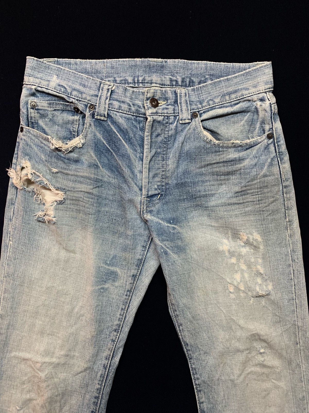 Boycott Boycott Distressed Denim Thrashed Pant Size US 32 / EU 48 - 8 Thumbnail