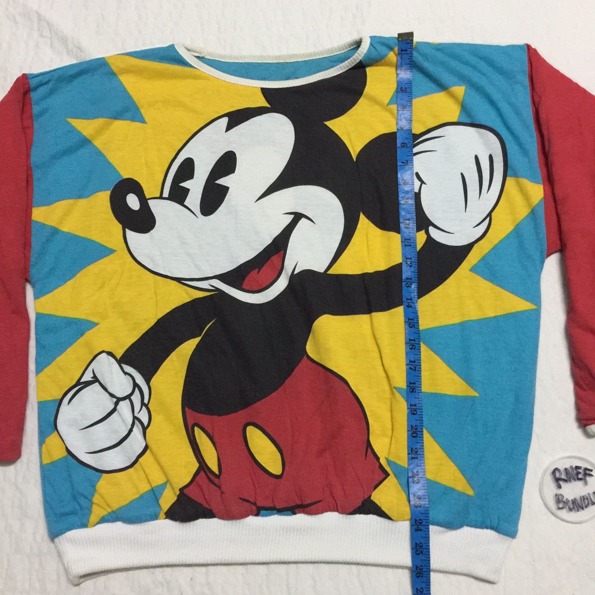 Mickey Mouse Dual side Mickey mouse big logo sweatshirt Size US L / EU 52-54 / 3 - 21 Thumbnail
