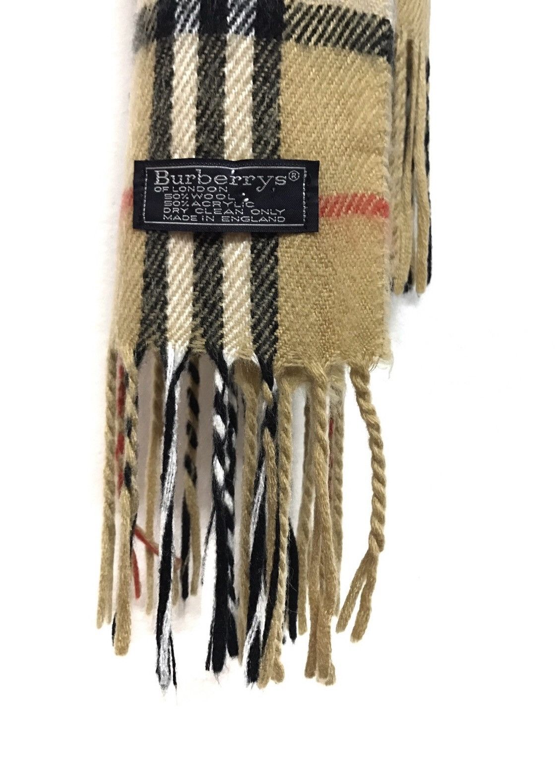 Burberry Nova Check Wool Scarf Size ONE SIZE - 4 Thumbnail