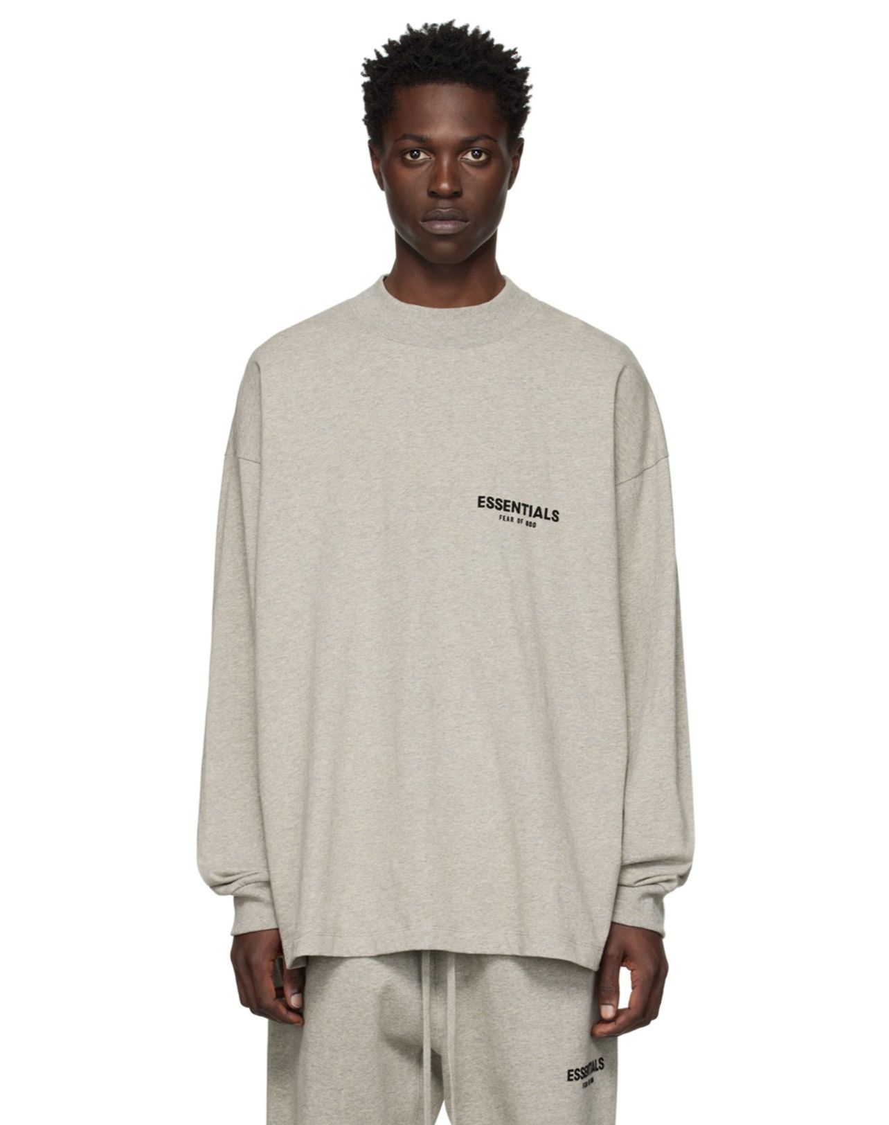 Fear of God Essentials Fear Of God Dark Oatmeal Long Sleeve T-Shirt Sz S Size US S / EU 44-46 / 1 - 8 Thumbnail