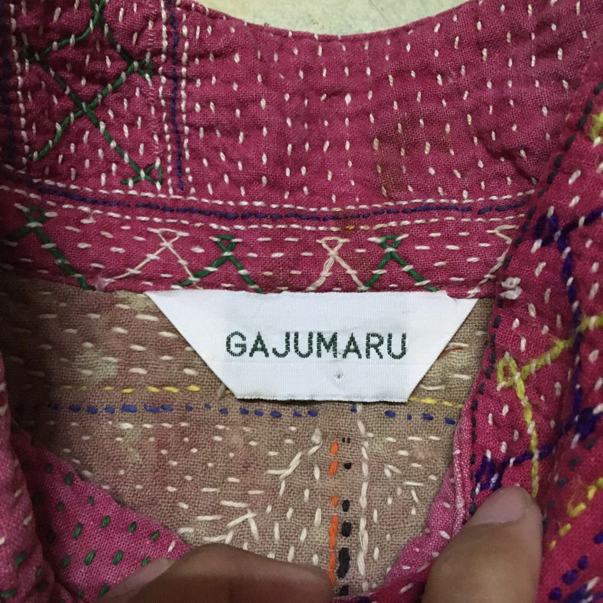 Japanese Brand Gajumaru Jacket with Sashiko and Boro work Size US S / EU 44-46 / 1 - 5 Thumbnail