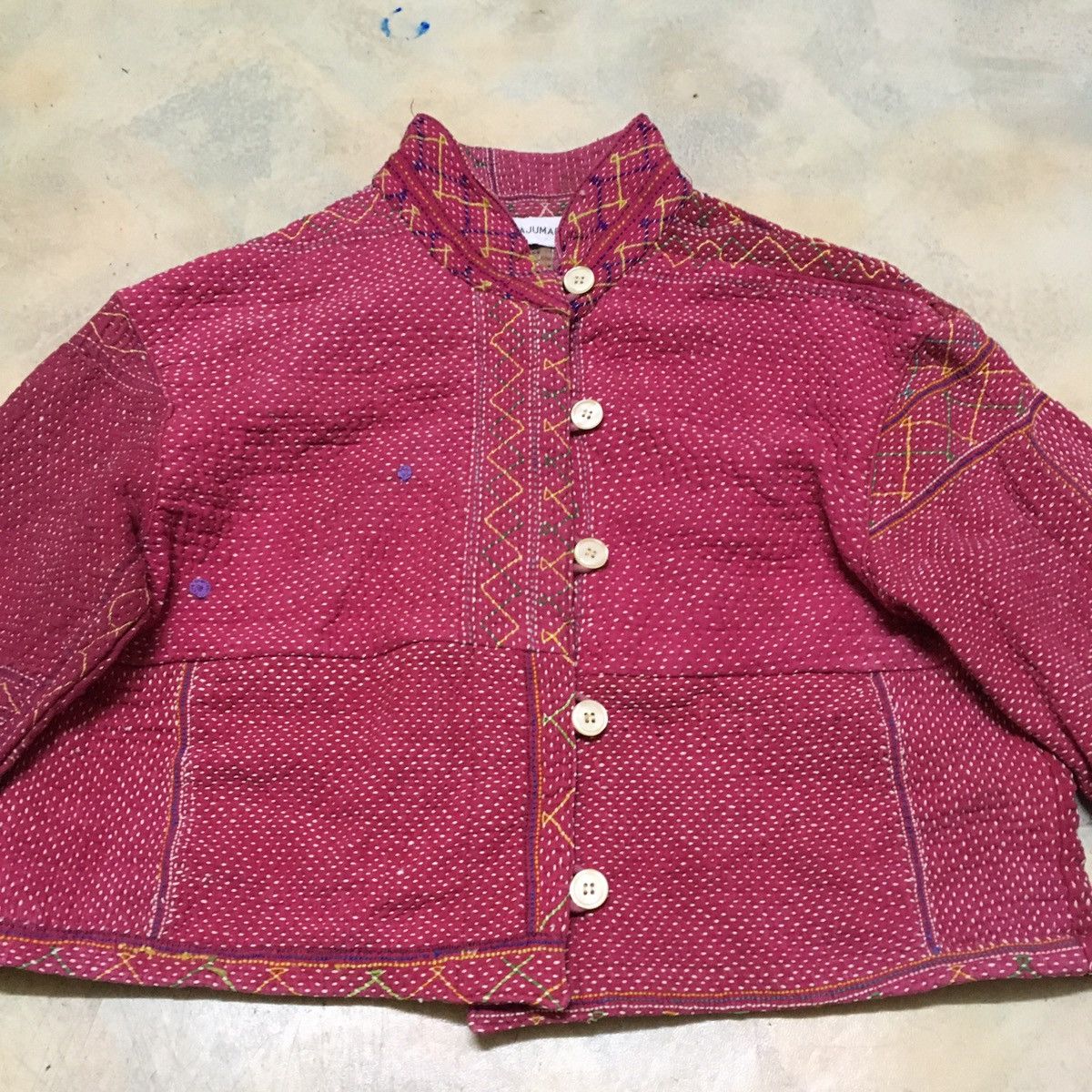 Japanese Brand Gajumaru Jacket with Sashiko and Boro work Size US S / EU 44-46 / 1 - 3 Thumbnail