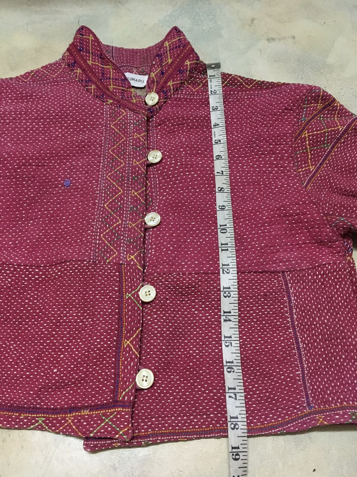 Japanese Brand Gajumaru Jacket with Sashiko and Boro work Size US S / EU 44-46 / 1 - 10 Thumbnail