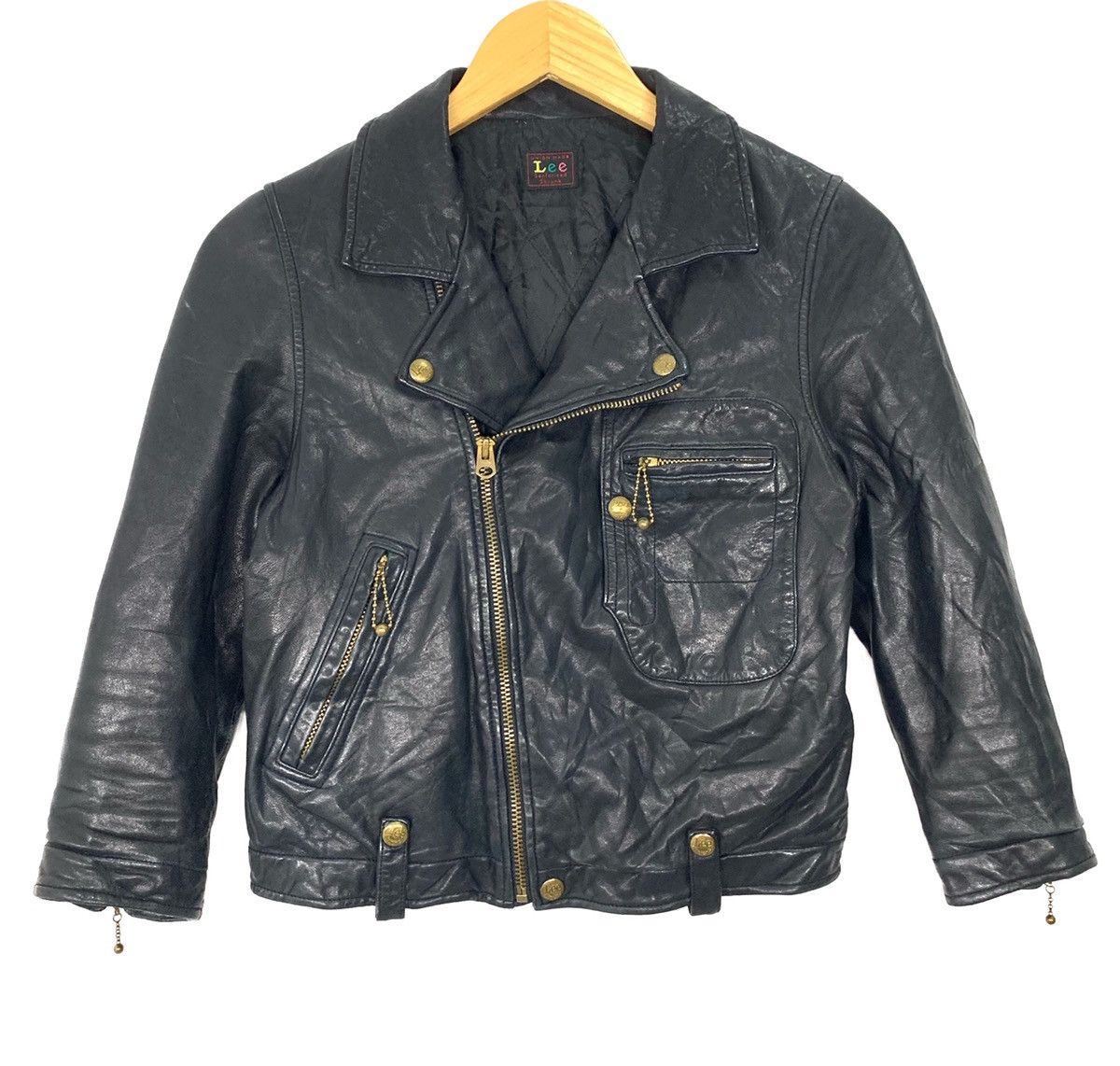 Lee Lee 💀 Perfecto Double Collar Punk Jacket Kids Size US XS / EU 42 / 0 - 1 Thumbnail
