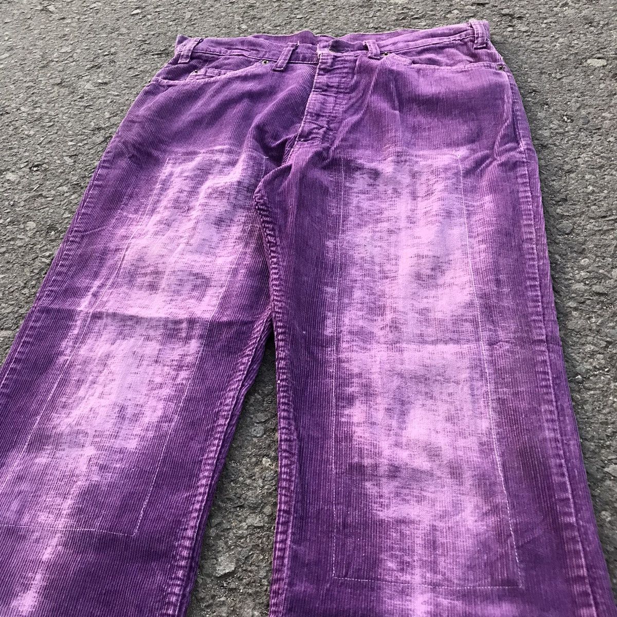 Levi's × Levi's Vintage Clothing × Vintage 💜 70/80s VINTAGE LEVIS 517 PURPLE FLARED CORDUROY PANTS 💜 Size US 32 / EU 48 - 3 Thumbnail