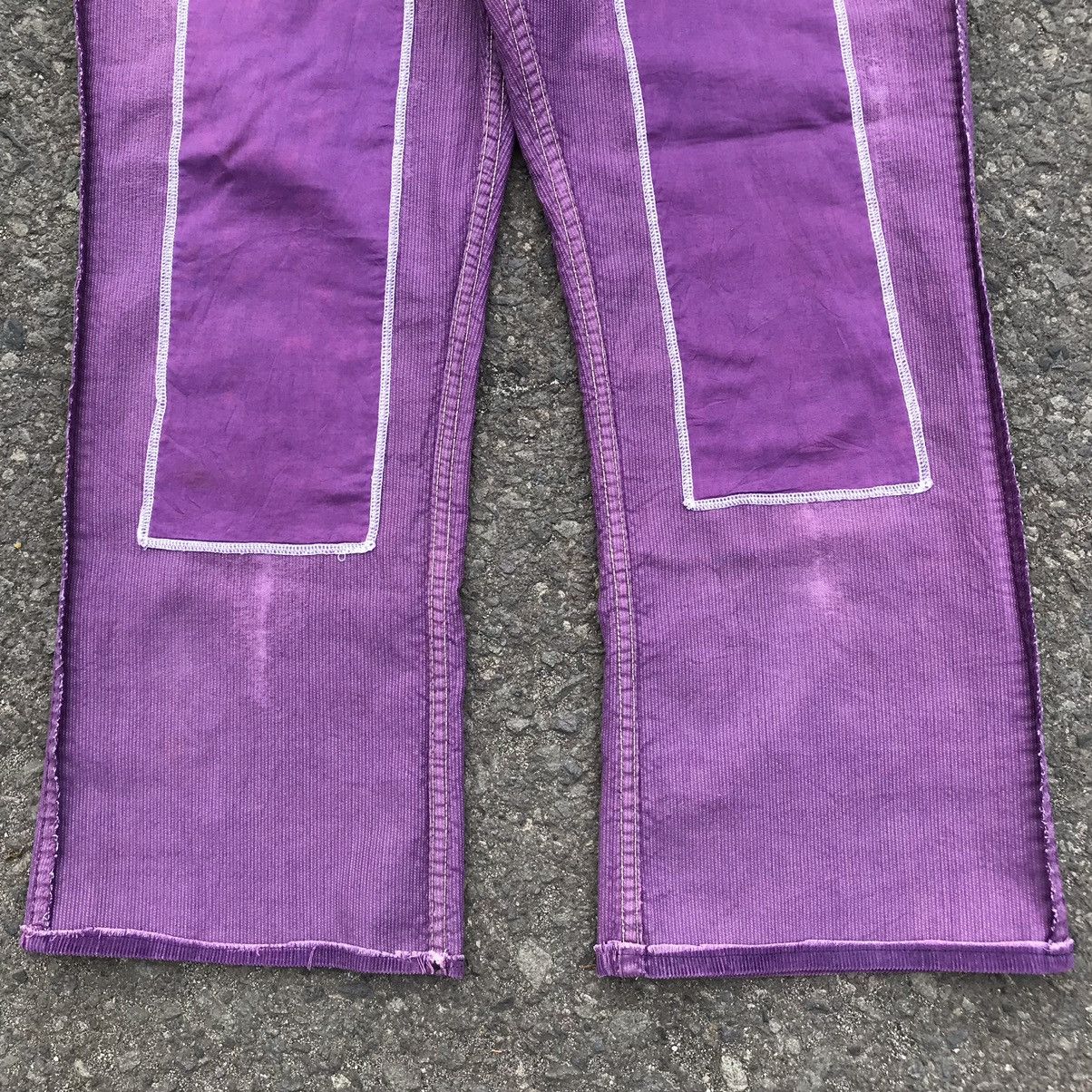 Levi's × Levi's Vintage Clothing × Vintage 💜 70/80s VINTAGE LEVIS 517 PURPLE FLARED CORDUROY PANTS 💜 Size US 32 / EU 48 - 21 Thumbnail