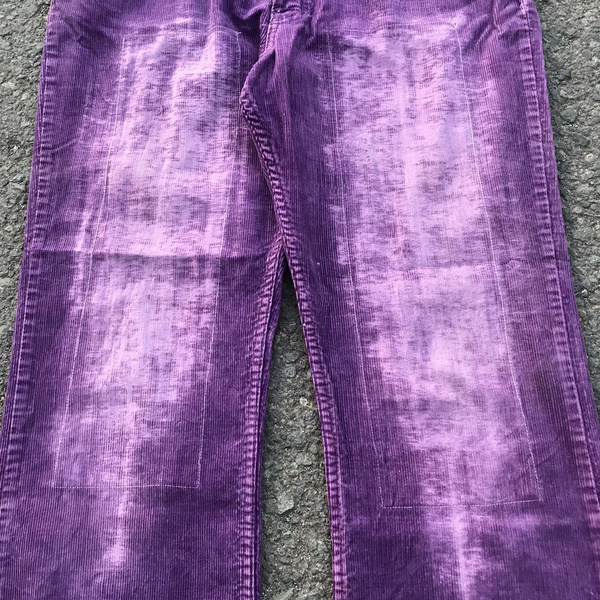 Levi's × Levi's Vintage Clothing × Vintage 💜 70/80s VINTAGE LEVIS 517 PURPLE FLARED CORDUROY PANTS 💜 Size US 32 / EU 48 - 4 Thumbnail