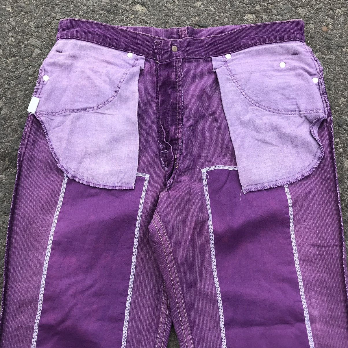 Levi's × Levi's Vintage Clothing × Vintage 💜 70/80s VINTAGE LEVIS 517 PURPLE FLARED CORDUROY PANTS 💜 Size US 32 / EU 48 - 19 Thumbnail