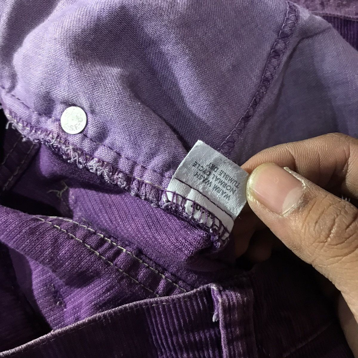 Levi's × Levi's Vintage Clothing × Vintage 💜 70/80s VINTAGE LEVIS 517 PURPLE FLARED CORDUROY PANTS 💜 Size US 32 / EU 48 - 11 Thumbnail