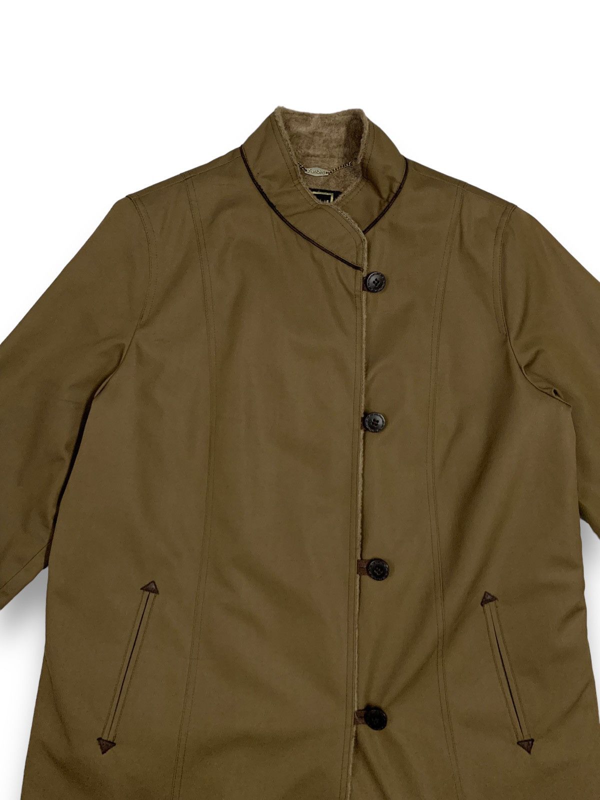 Other Japanese Brand Sunbird Onward Faux Fur-Lined Trench Coat Size L / US 10 / IT 46 - 4 Thumbnail