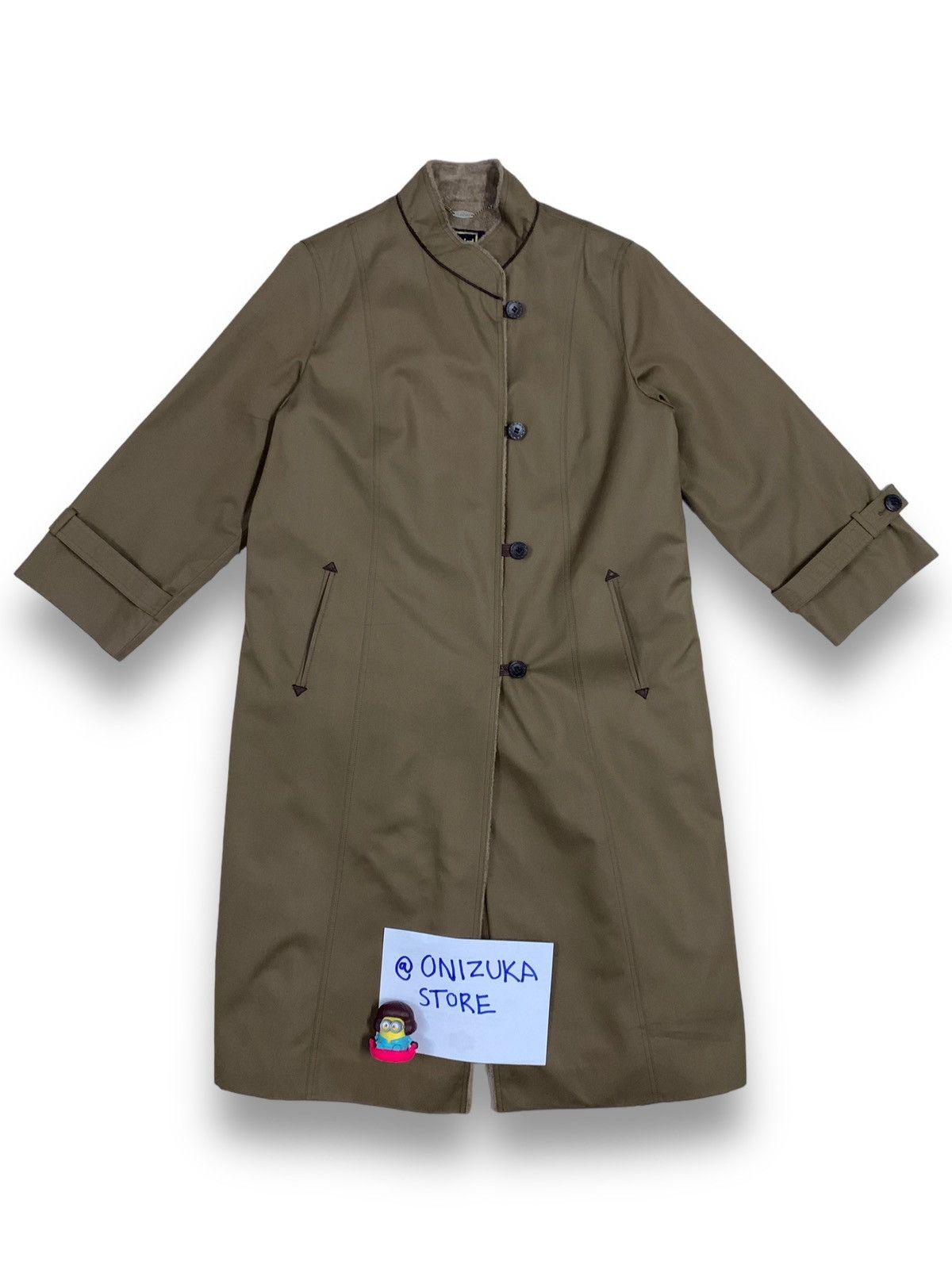 Other Japanese Brand Sunbird Onward Faux Fur-Lined Trench Coat Size L / US 10 / IT 46 - 2 Thumbnail
