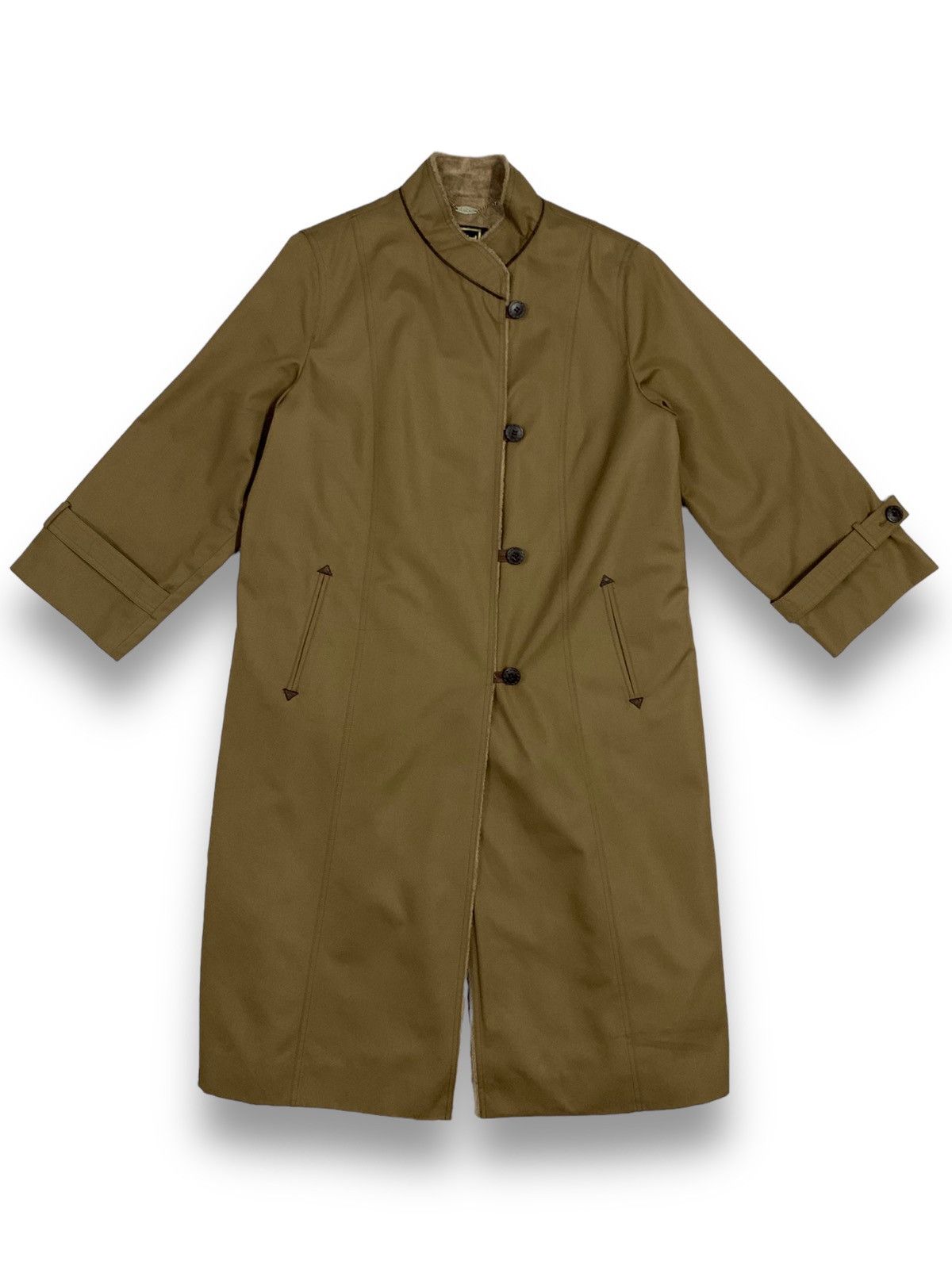 Other Japanese Brand Sunbird Onward Faux Fur-Lined Trench Coat Size L / US 10 / IT 46 - 1 Thumbnail