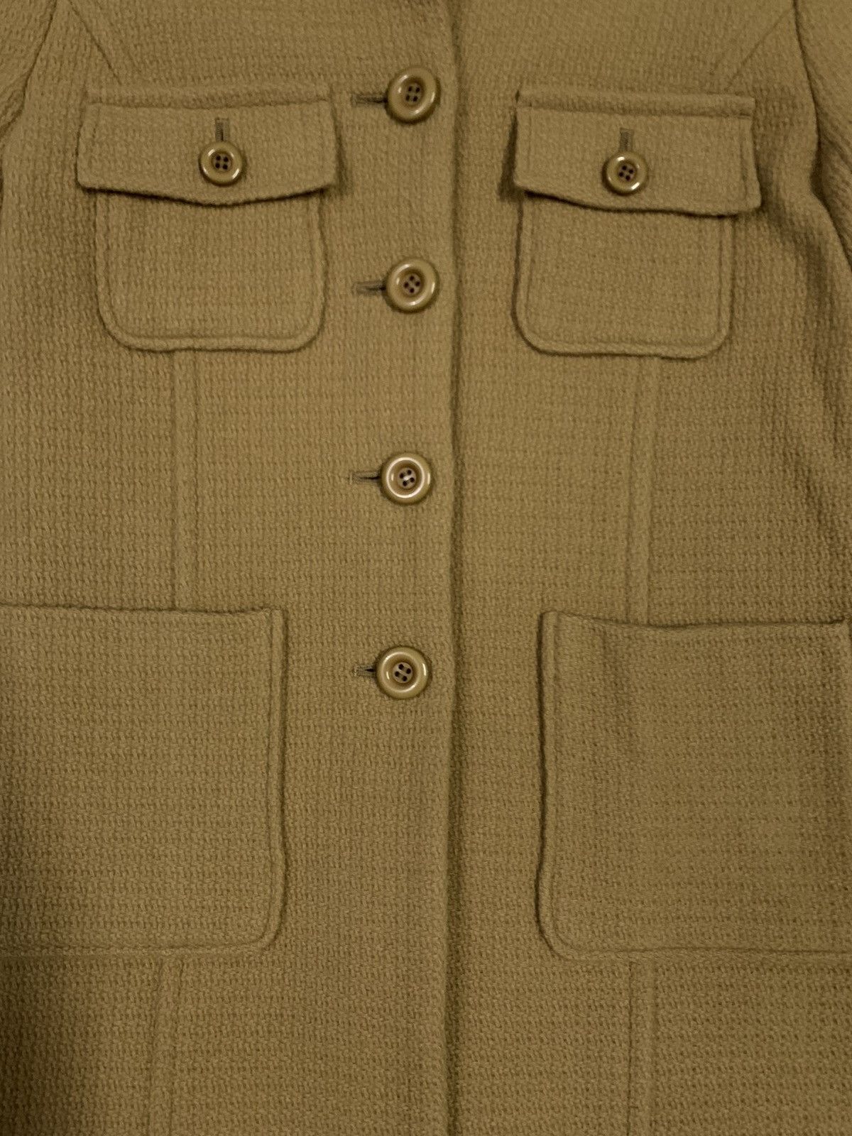 Jil Stuart Jill Stuart Beige Wool Blend Button Up Multipocket Long Coat Size S / US 4 / IT 40 - 7 Thumbnail