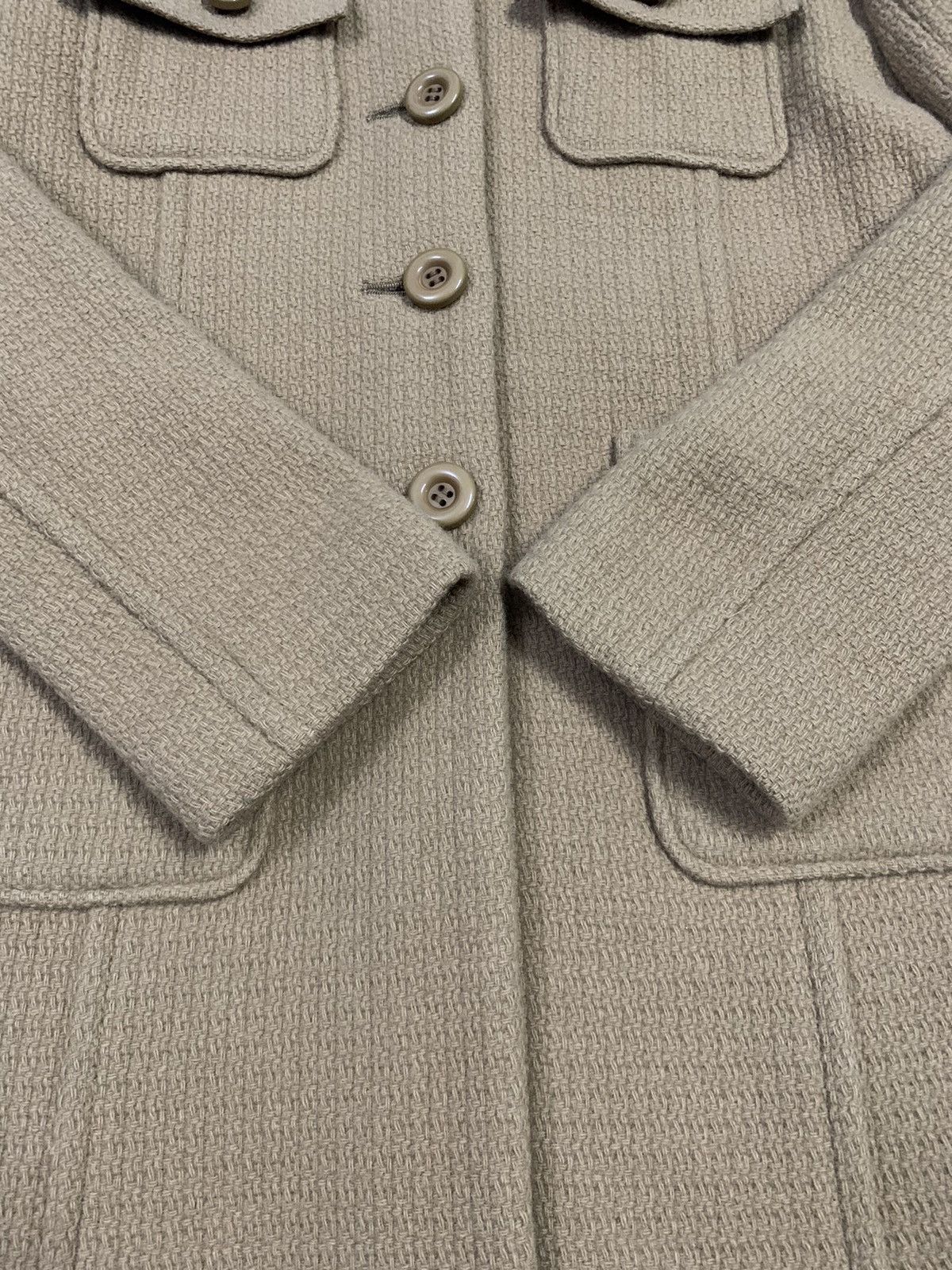 Jil Stuart Jill Stuart Beige Wool Blend Button Up Multipocket Long Coat Size S / US 4 / IT 40 - 11 Thumbnail
