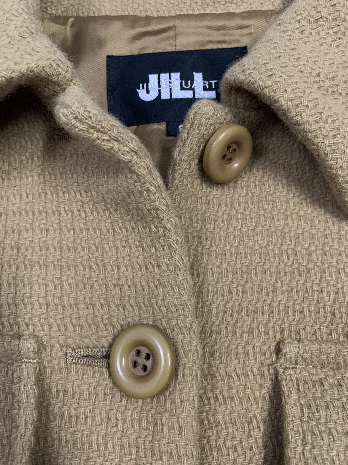 Jil Stuart Jill Stuart Beige Wool Blend Button Up Multipocket Long Coat Size S / US 4 / IT 40 - 6 Thumbnail