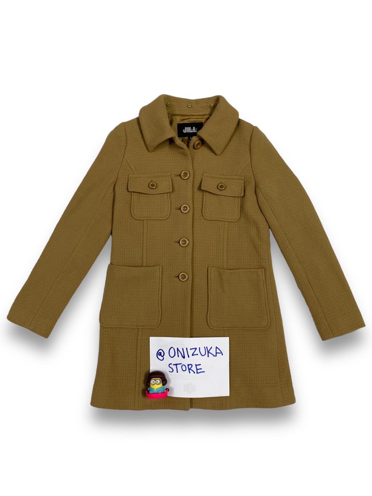 Jil Stuart Jill Stuart Beige Wool Blend Button Up Multipocket Long Coat Size S / US 4 / IT 40 - 2 Thumbnail