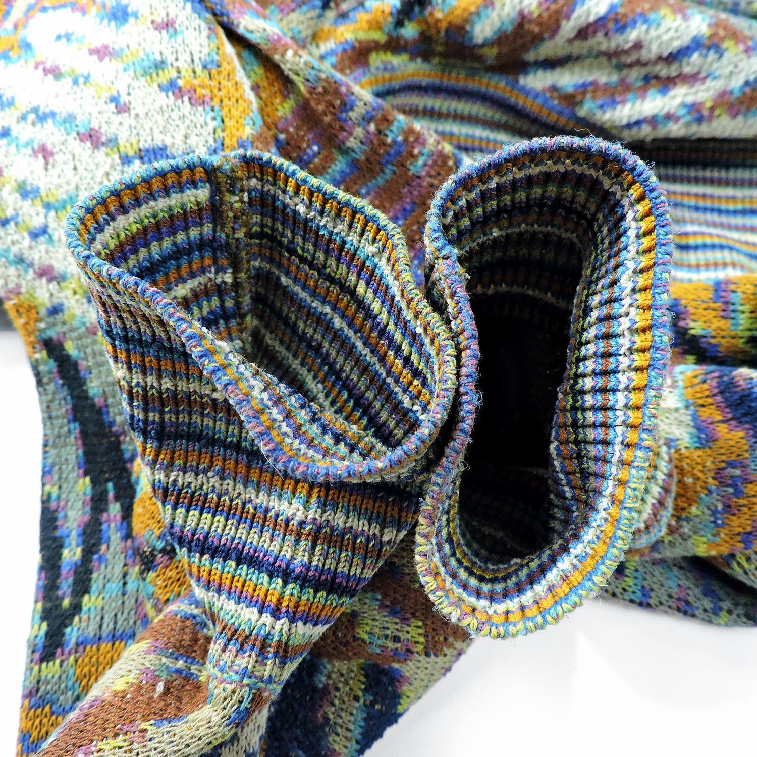Missoni MISSONI GEOMETRIC SHAPES ZIG-ZAGS WAVES KNIT SWEATER Size US M / EU 48-50 / 2 - 9 Thumbnail