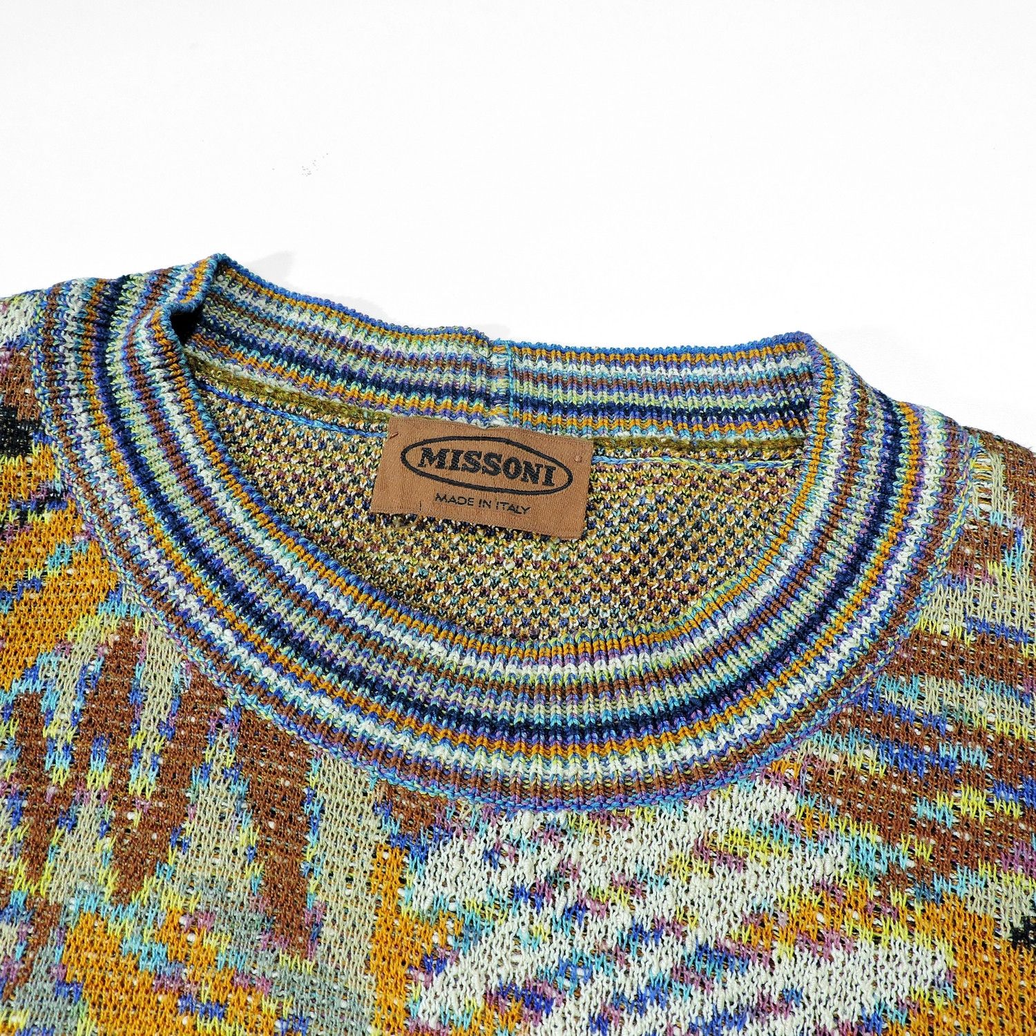 Missoni MISSONI GEOMETRIC SHAPES ZIG-ZAGS WAVES KNIT SWEATER Size US M / EU 48-50 / 2 - 3 Thumbnail