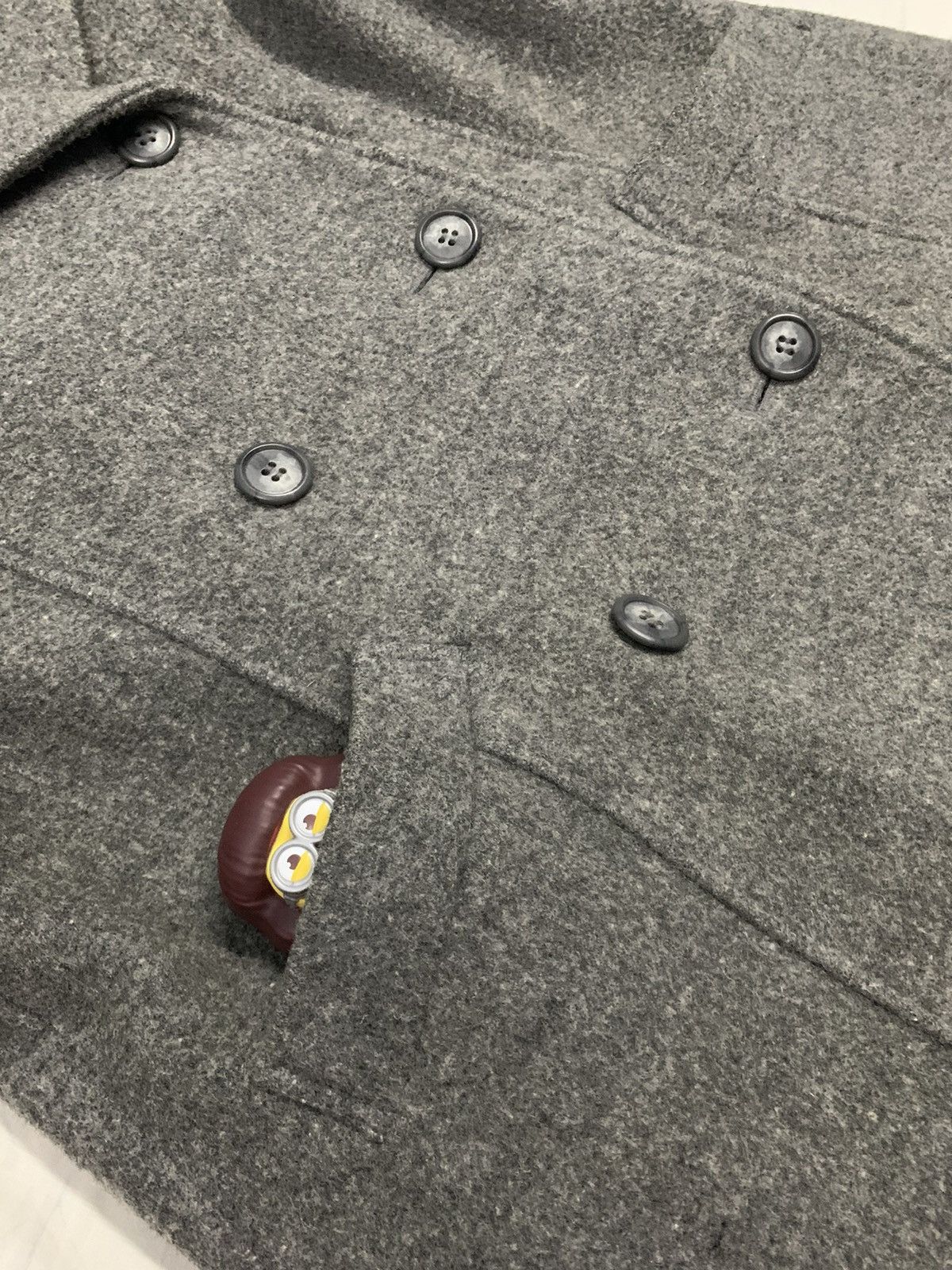 Japanese Brand Japanese Brand A.A.F Wool Double Breasted Peacoat Size L / US 10 / IT 46 - 7 Thumbnail