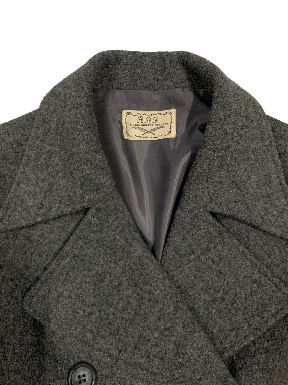 Japanese Brand Japanese Brand A.A.F Wool Double Breasted Peacoat Size L / US 10 / IT 46 - 5 Thumbnail