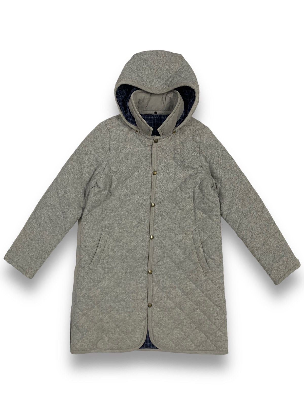 Beams Plus Japanese Brand B.Ming by Beams Quilted Wool Coat Jacket Size L / US 10 / IT 46 - 1 Thumbnail