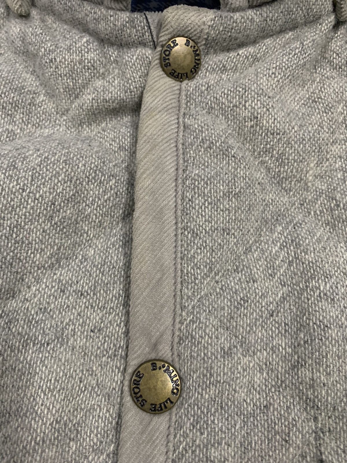Beams Plus Japanese Brand B.Ming by Beams Quilted Wool Coat Jacket Size L / US 10 / IT 46 - 6 Thumbnail