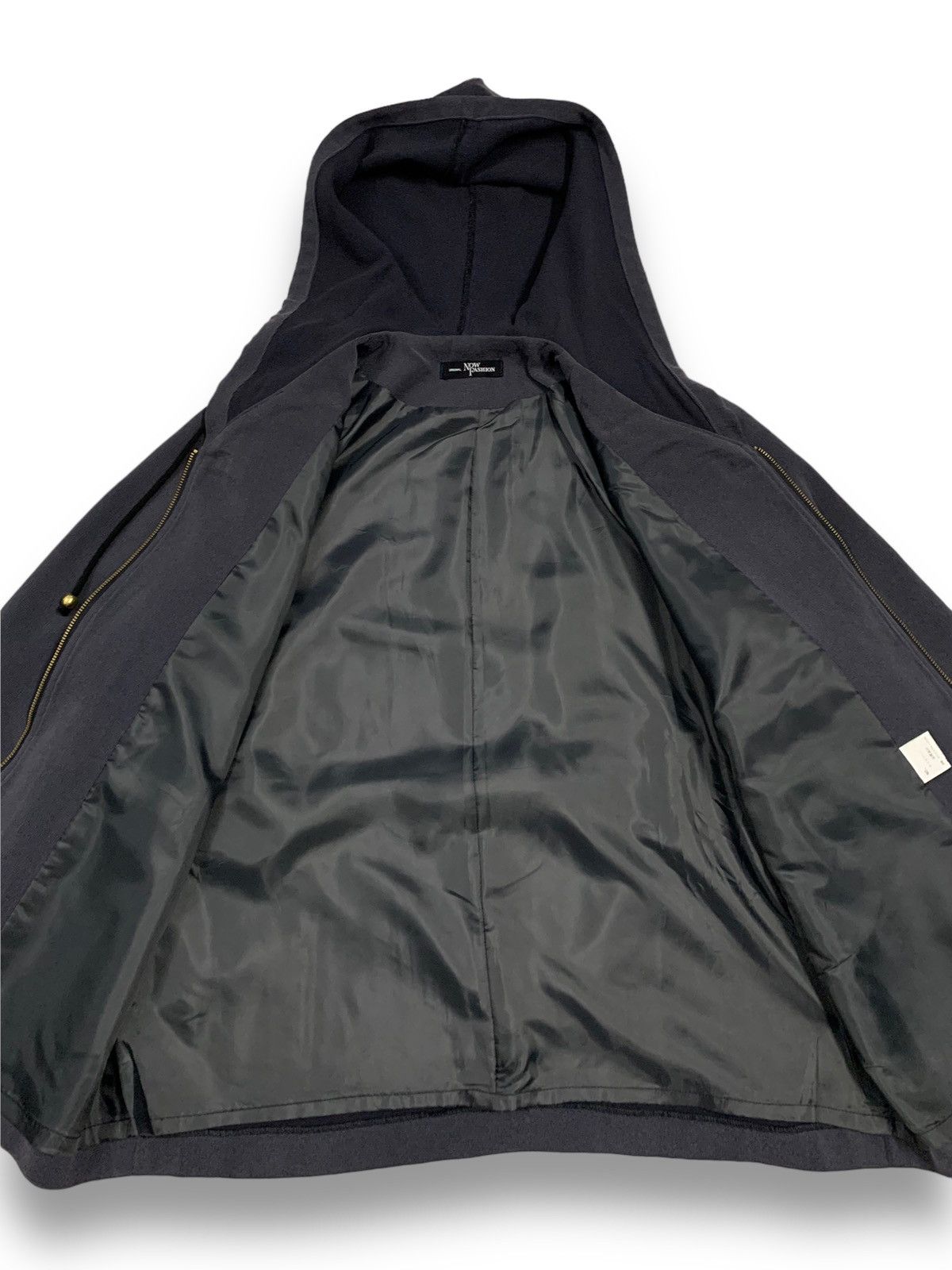 Japanese Brand Japanese Brand NowFashion Navy Full Zip Hooded Jacket Size L / US 10 / IT 46 - 15 Thumbnail