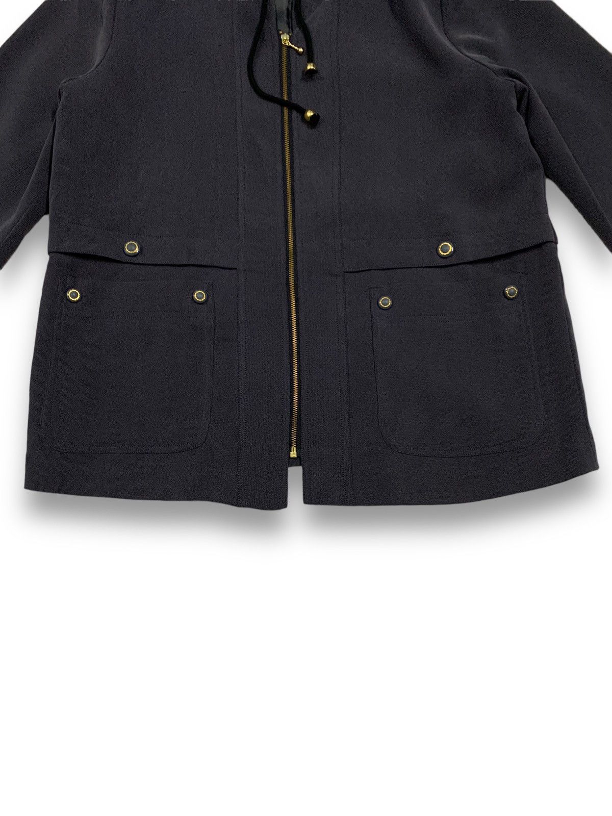 Japanese Brand Japanese Brand NowFashion Navy Full Zip Hooded Jacket Size L / US 10 / IT 46 - 10 Thumbnail