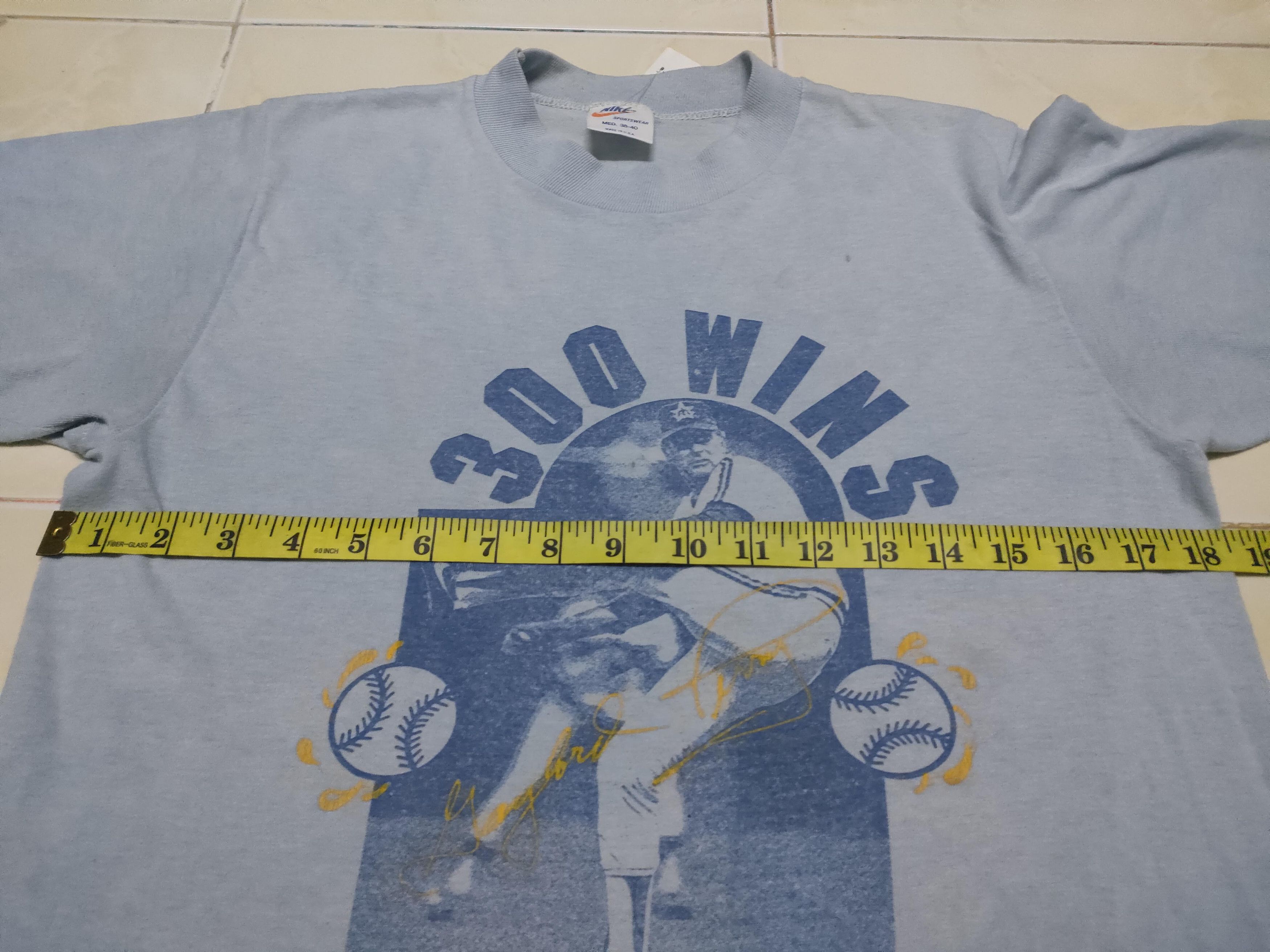 Nike × Vintage Vintage Nike Orang Blue Tag Baseball Sport Tee Size US M / EU 48-50 / 2 - 6 Thumbnail